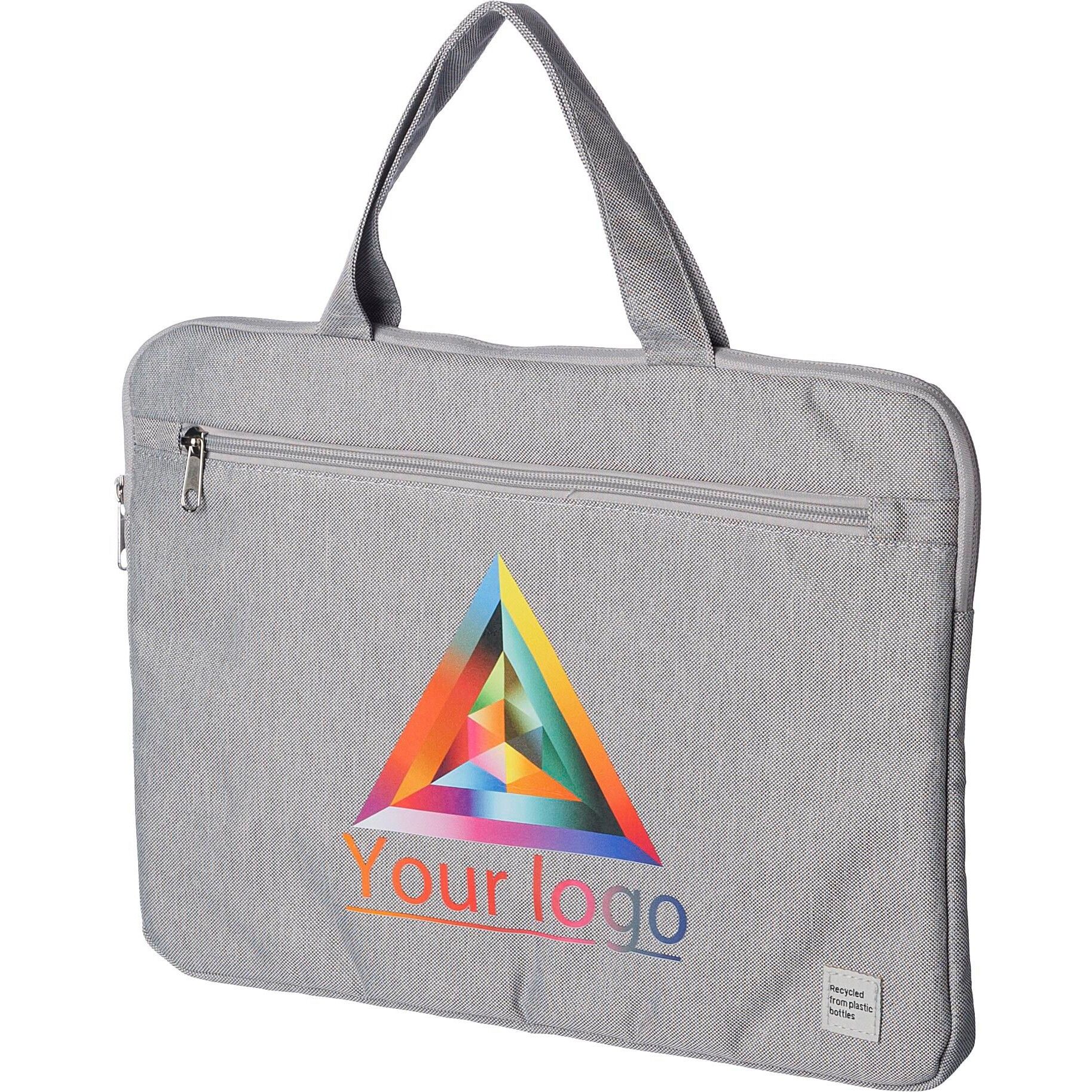 rPET-Laptop-Tasche Ibrahim - grau-484