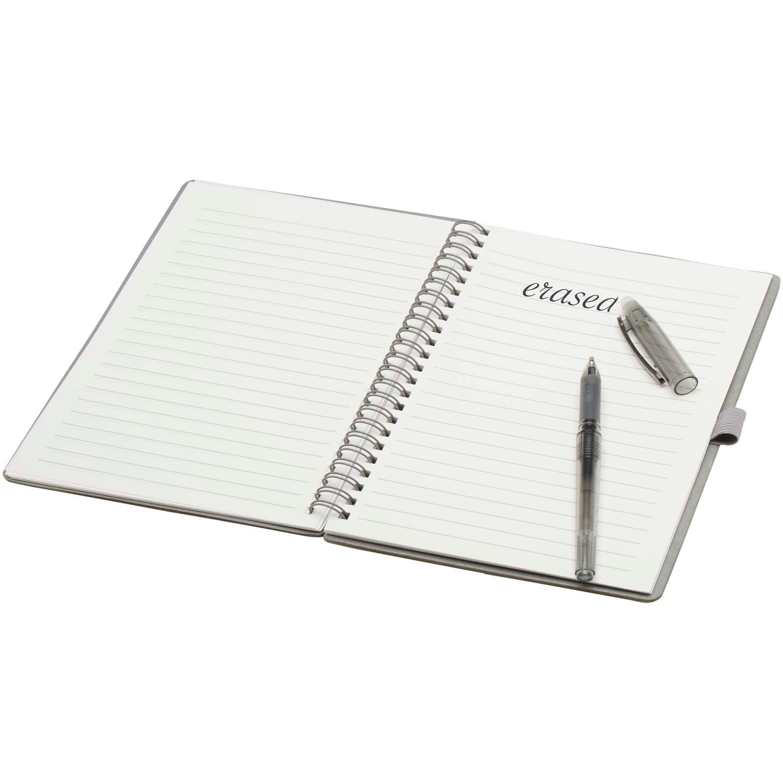 Slate A5 wiederverwendbares Hardcover Notizbuch und Stiftset (schwarze Mine) - grau-12