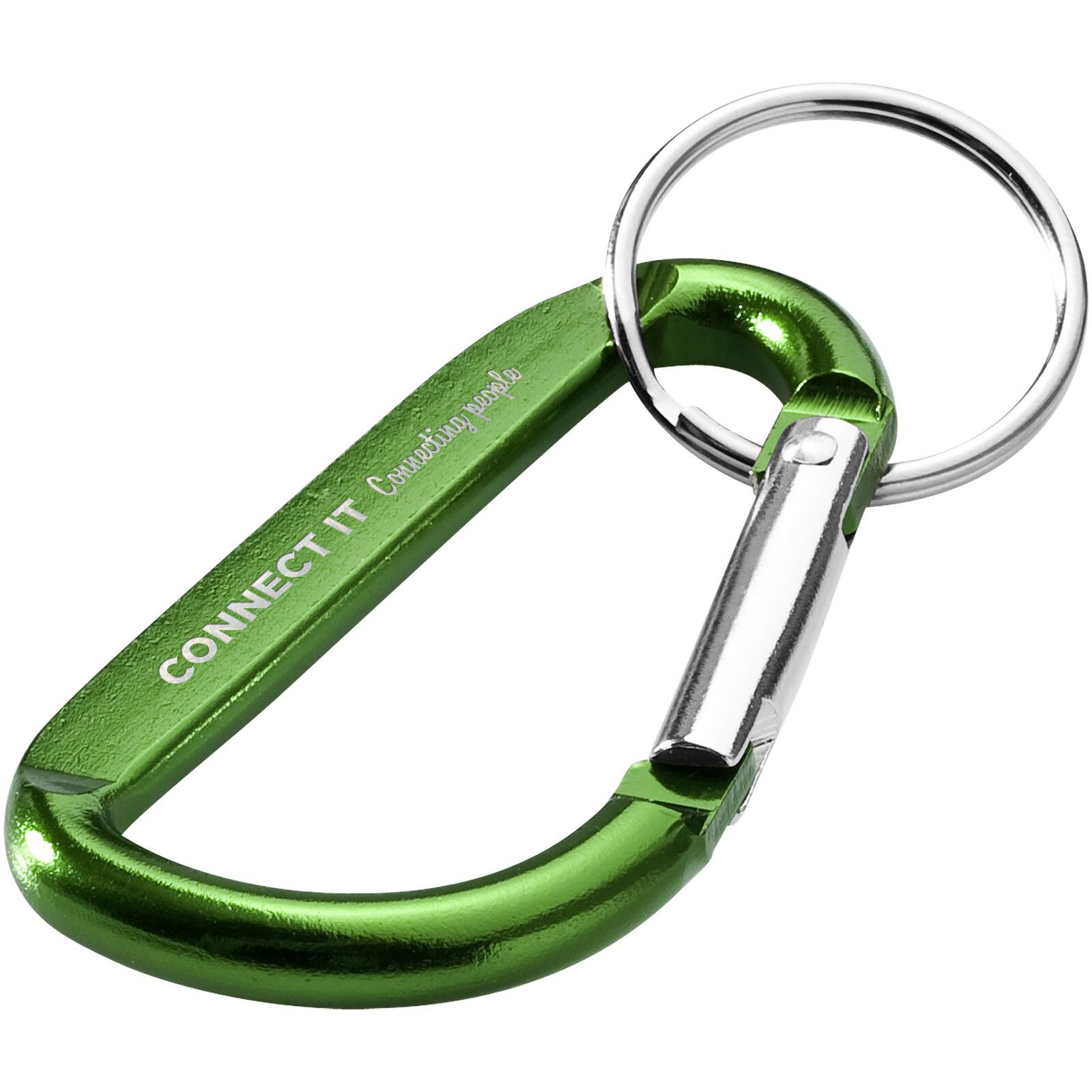 Timor RCS Karabiner Schlüsselanhänger aus recyceltem Aluminium  - grün-676