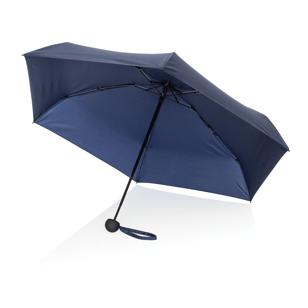 19,5“manueller Super-Mini-Schirm aus Aware™ rPET 190T Pongee - navy blau-925