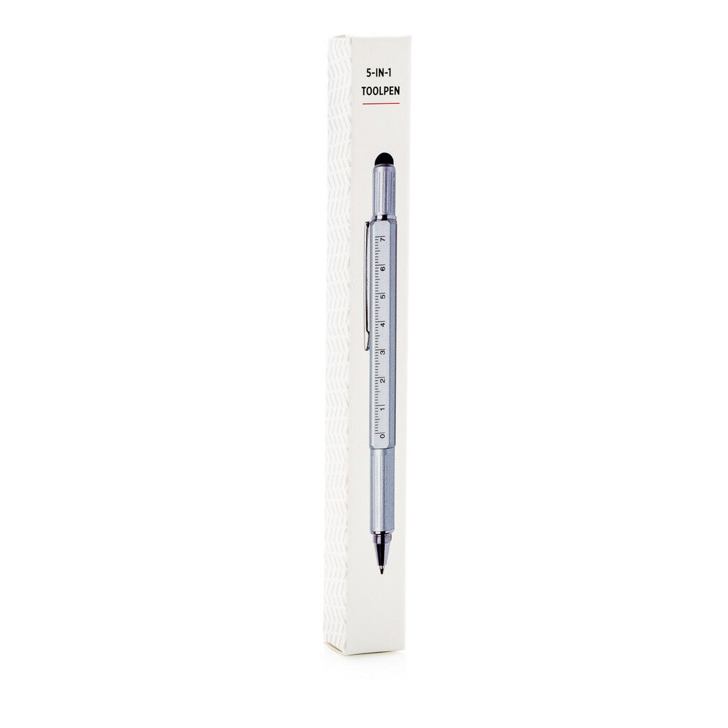 5-in-1 Aluminium Tool-Stift - grau-240