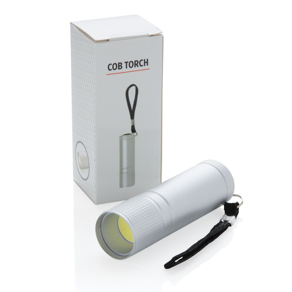 COB Taschenlampe - silber-27