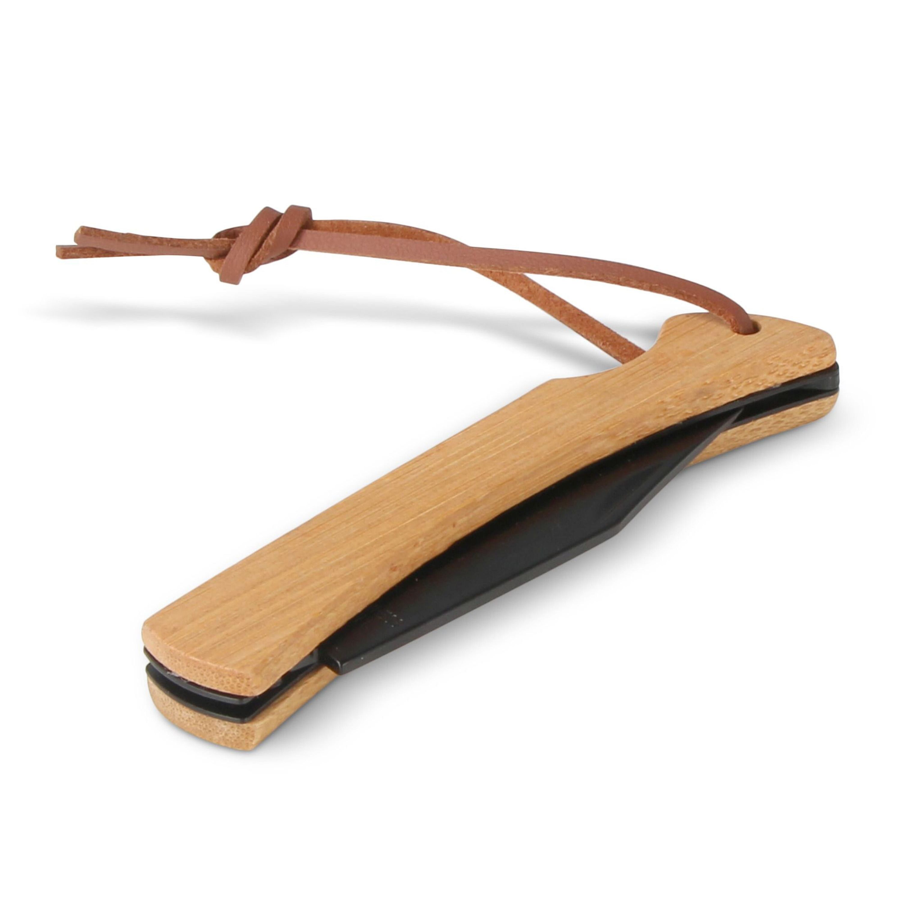 Taschenmesser aus Bambus - schwarz-615