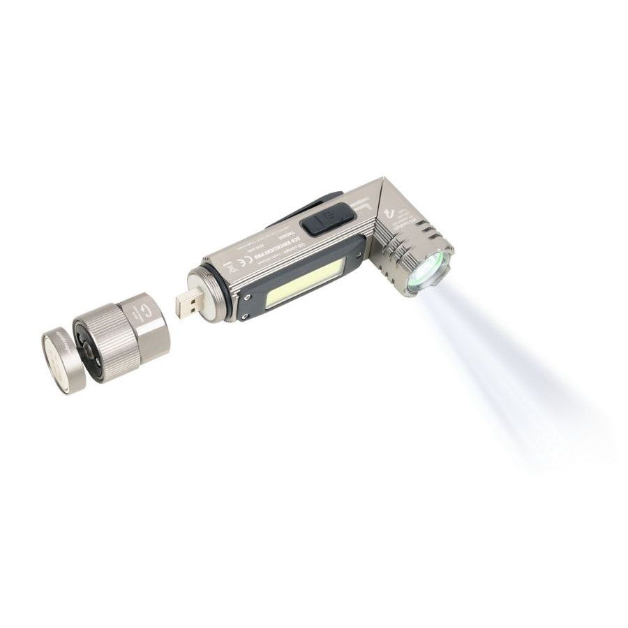 Troika Taschenlampe ECO KNICKLICHT PRO - titanfarben-756