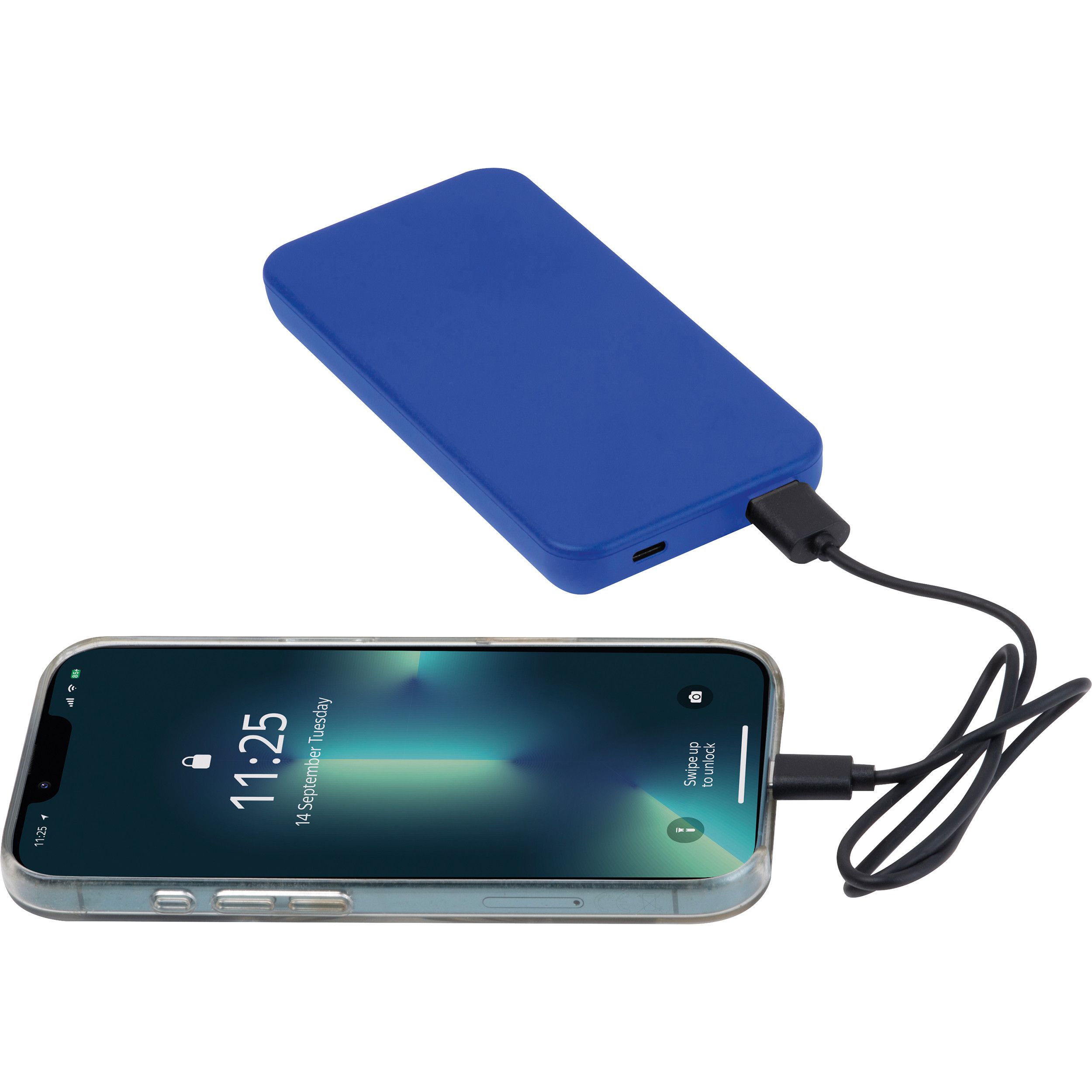 Recycelte Powerbank 10.000 mAh PRESTON - blau-888