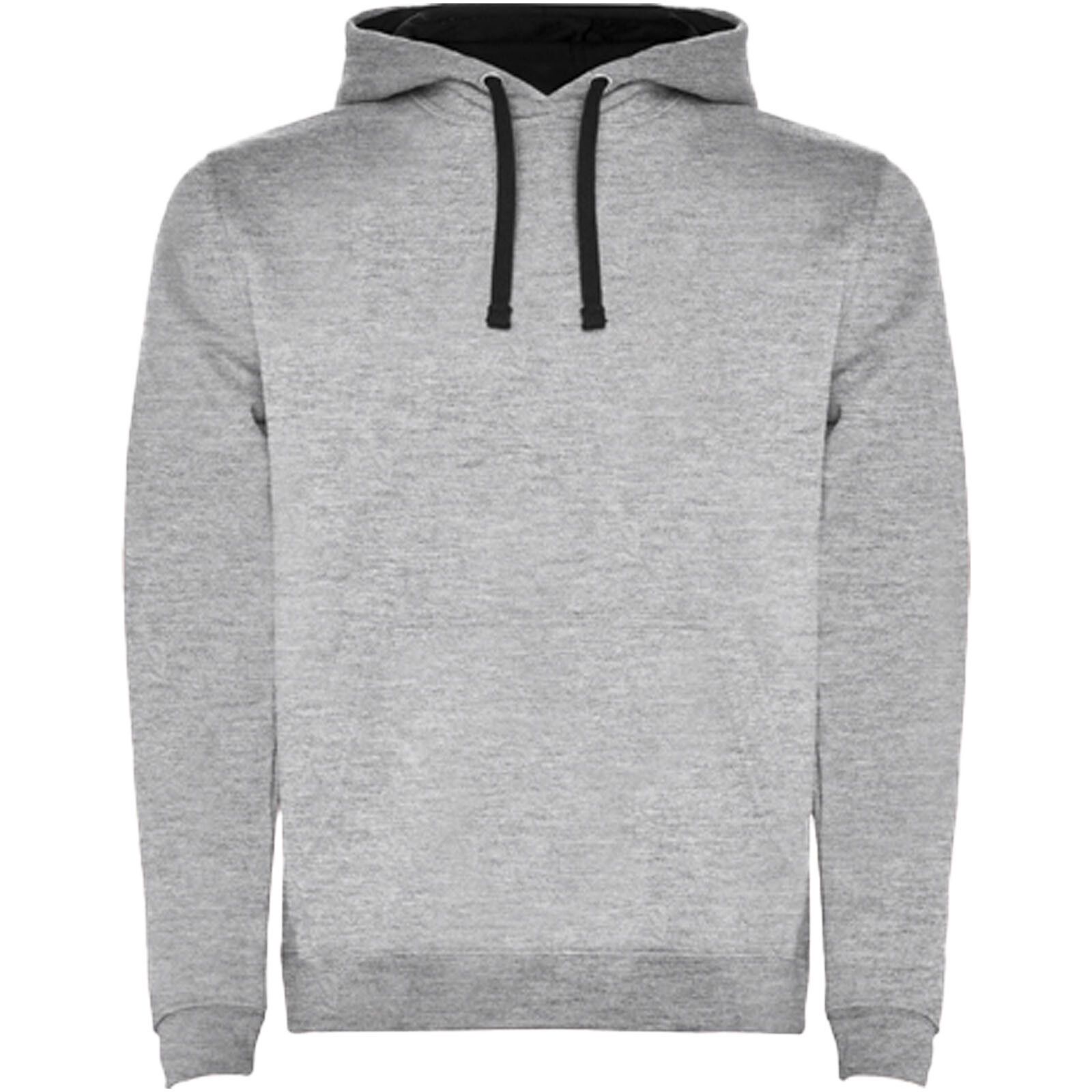 Urban Kapuzenpullover für Herren - marl grau -  schwarz - 4XL-546