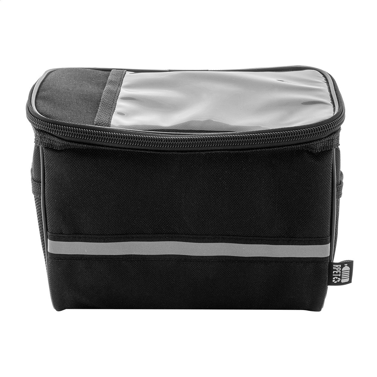 Velofon Plus RPET-Fahrrad-Handyhaltertasche - schwarz-780