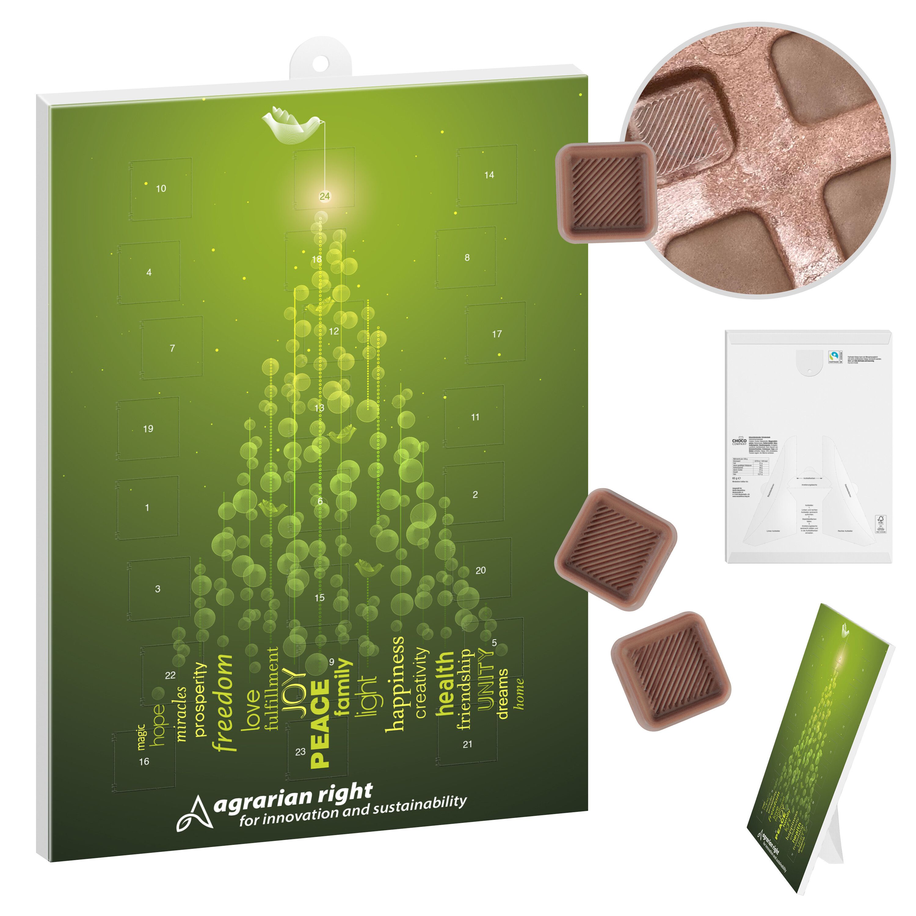 reinpapier® Schoko-Adventskalender QUER-385