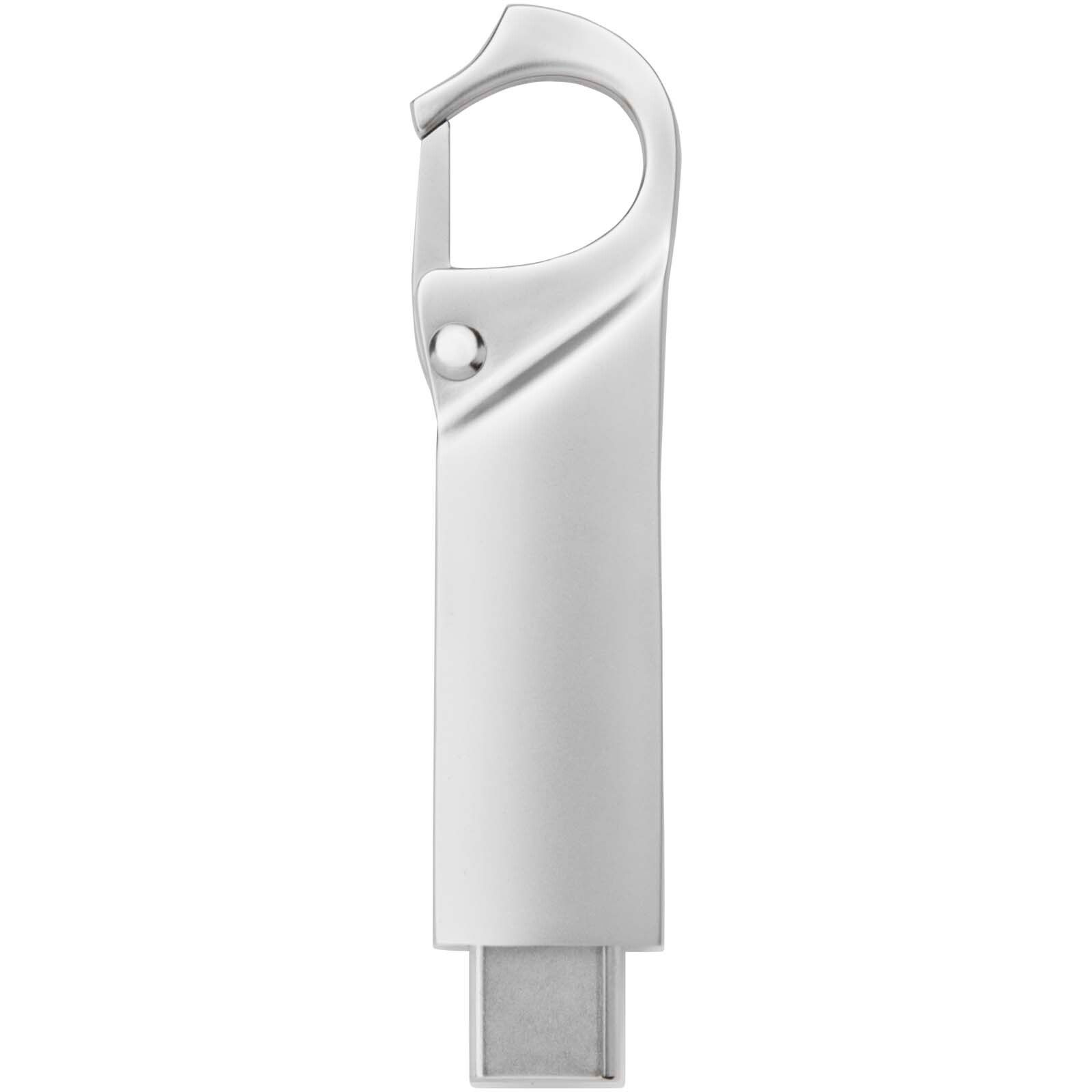 Typ C USB Stick 3.0 mit Karabiner - silber - 64 GB-257