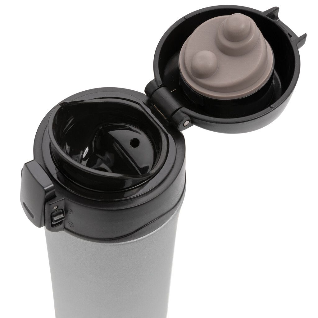 Metallic Easy-Lock Vakuum-Becher - grau-263
