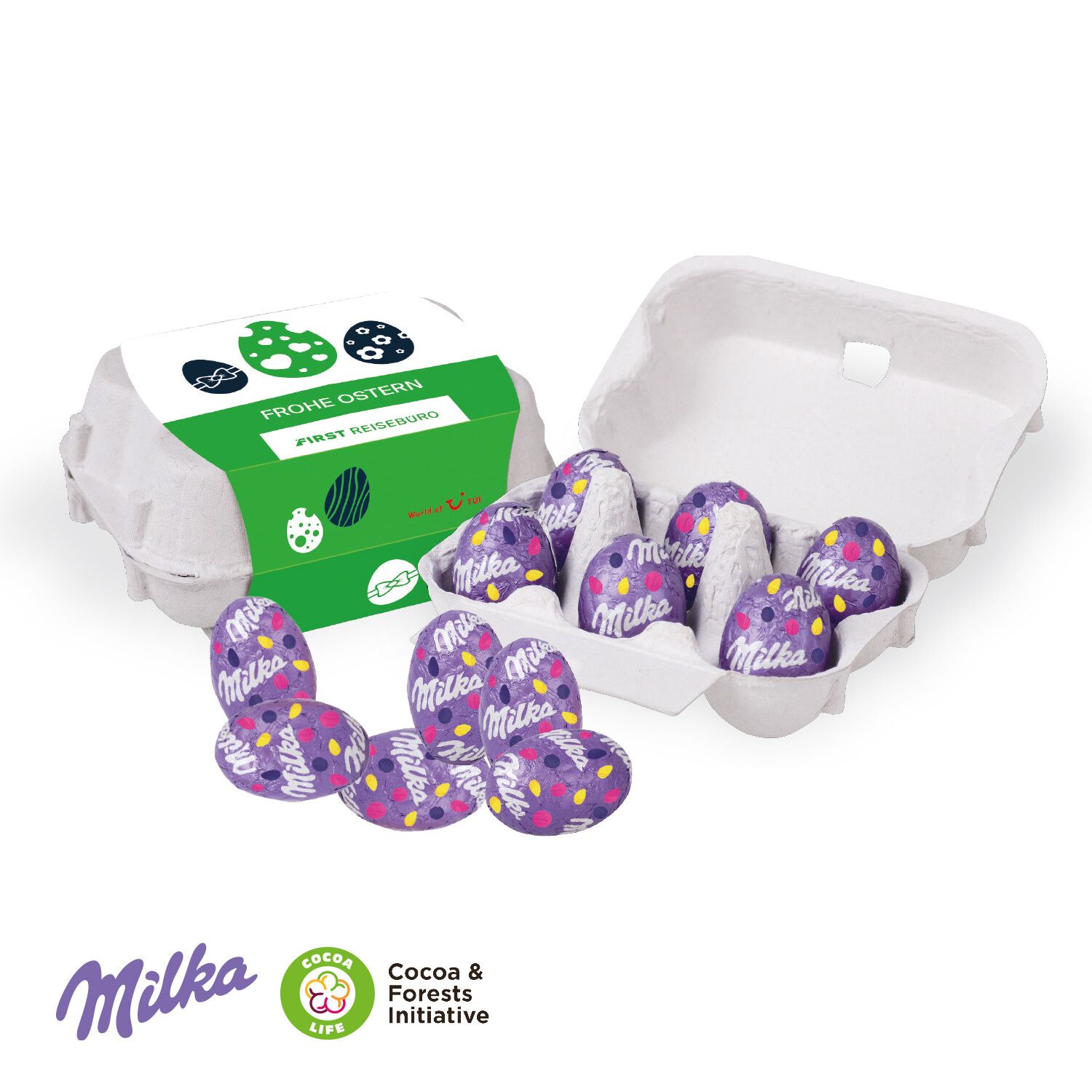 Schoko-Eier 6Er mit Milka Schokolade-345