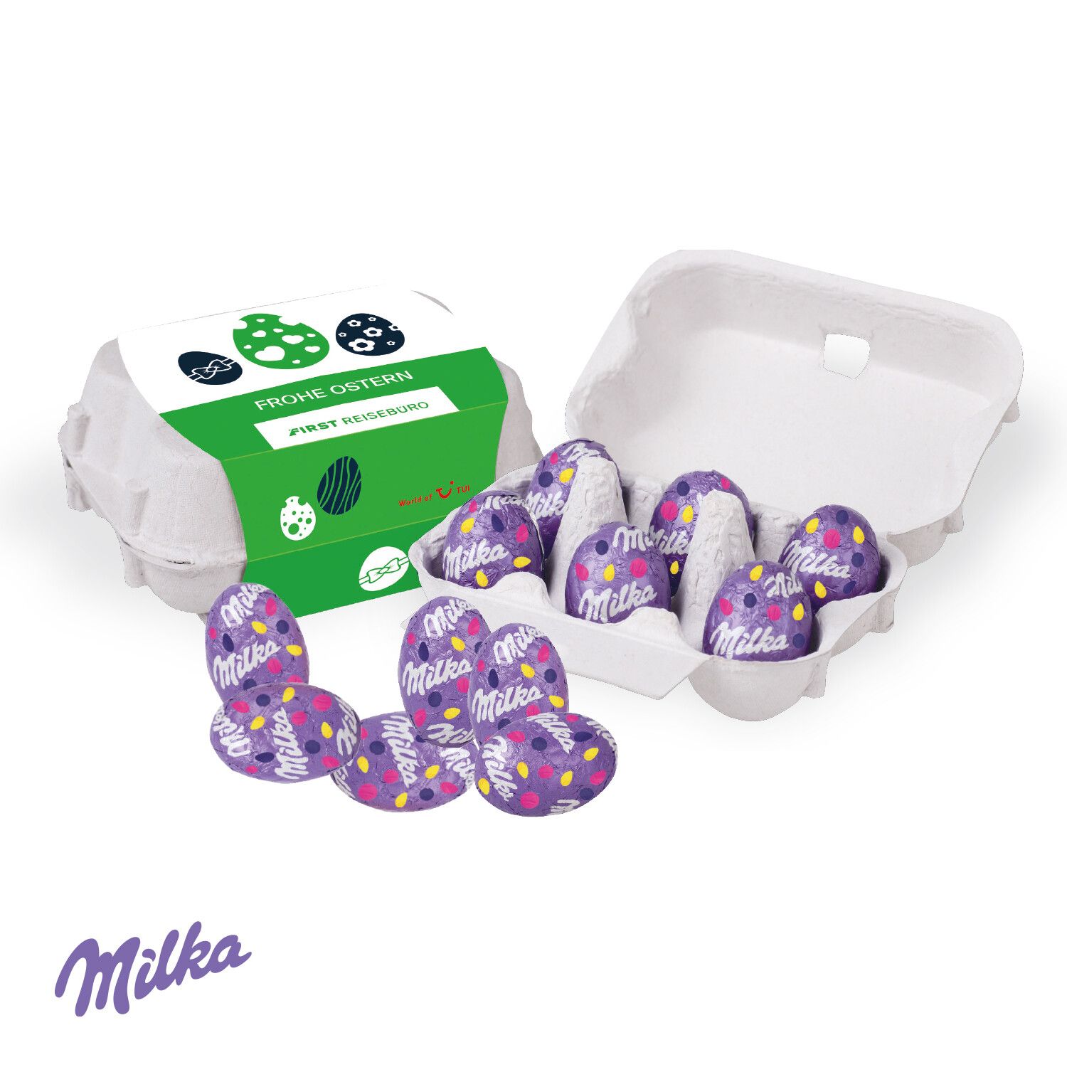 Schoko-Eier 6Er mit Milka Schokolade-345