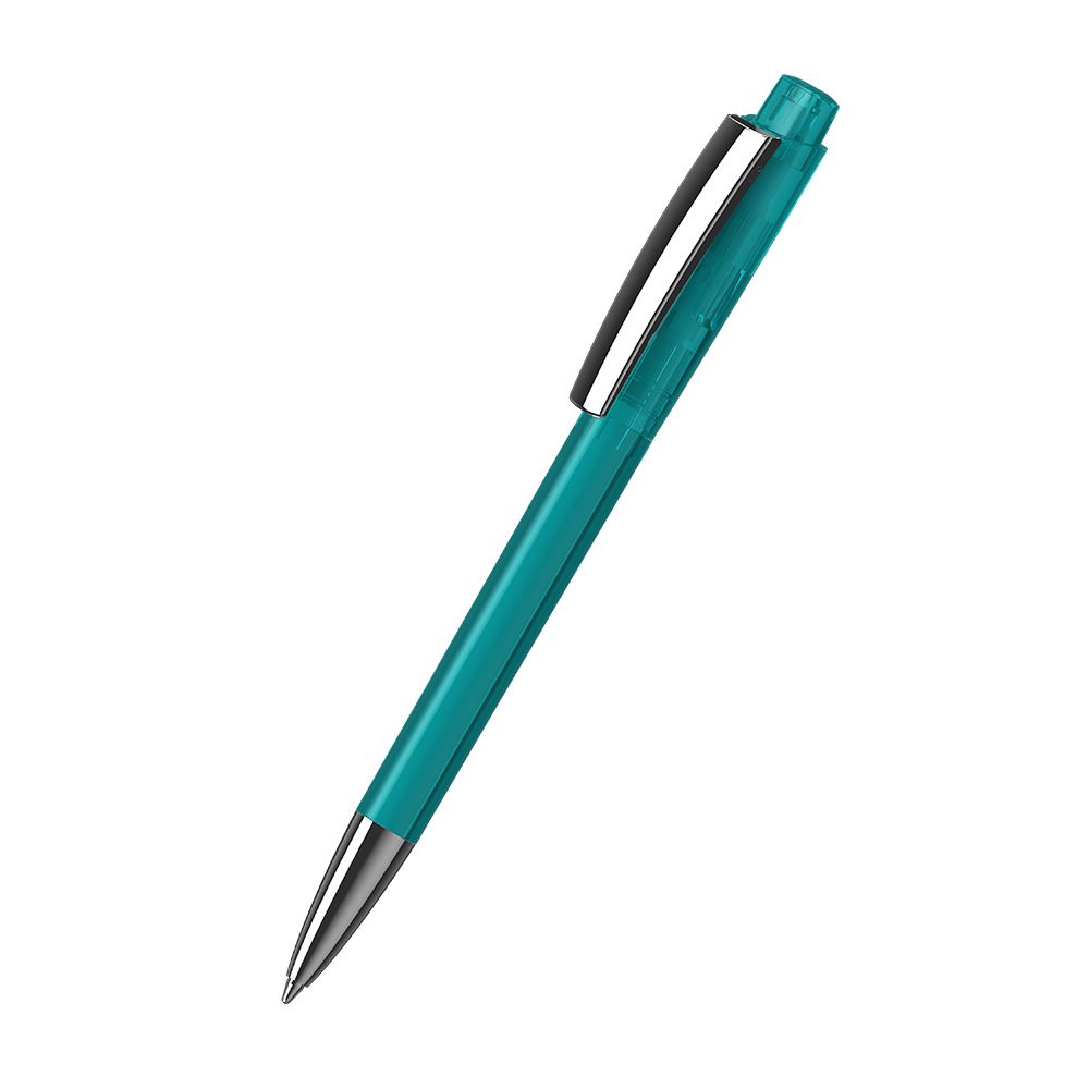 Druckkugelschreiber Zeno transparent MMn - türkis transparent-147