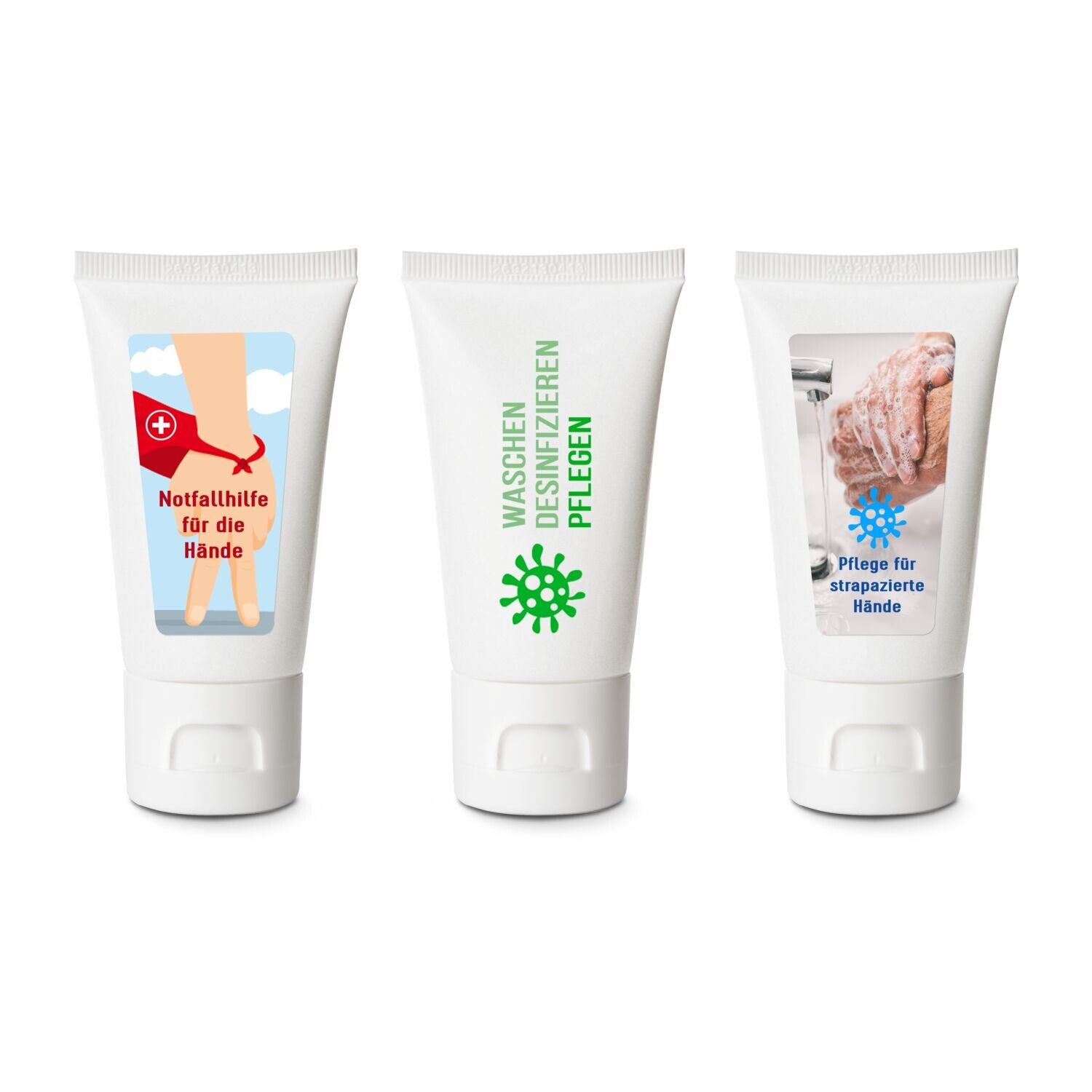 Pflegetube Basic 50 ml - Hand- und Nagelcreme sensitiv mit Aloe Vera, Sheabutter, Mandelöl & Avocadoöl-841