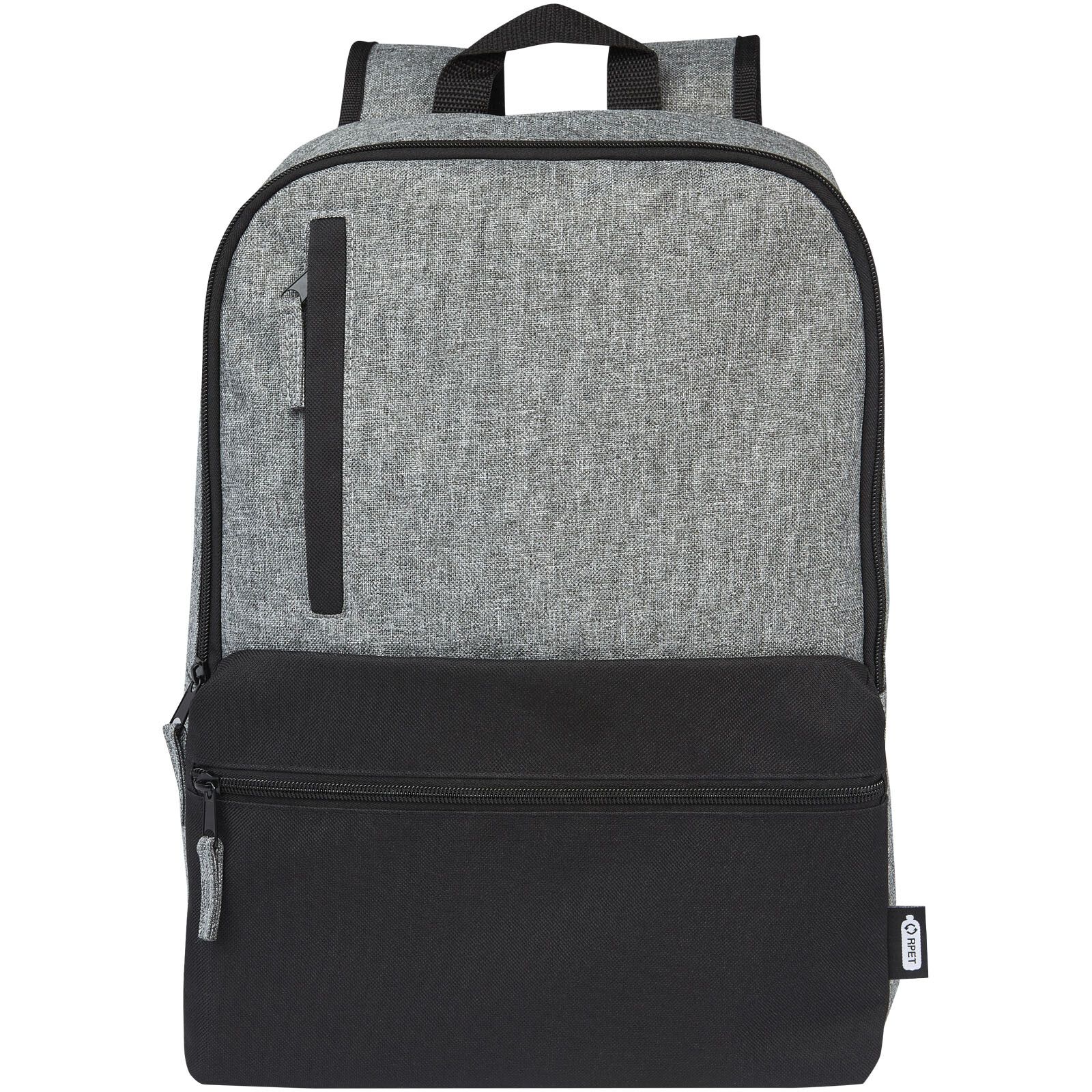 Reclaim 15" GRS recycelter Laptop Rucksack 14 L - schwarz -  heather grau-53