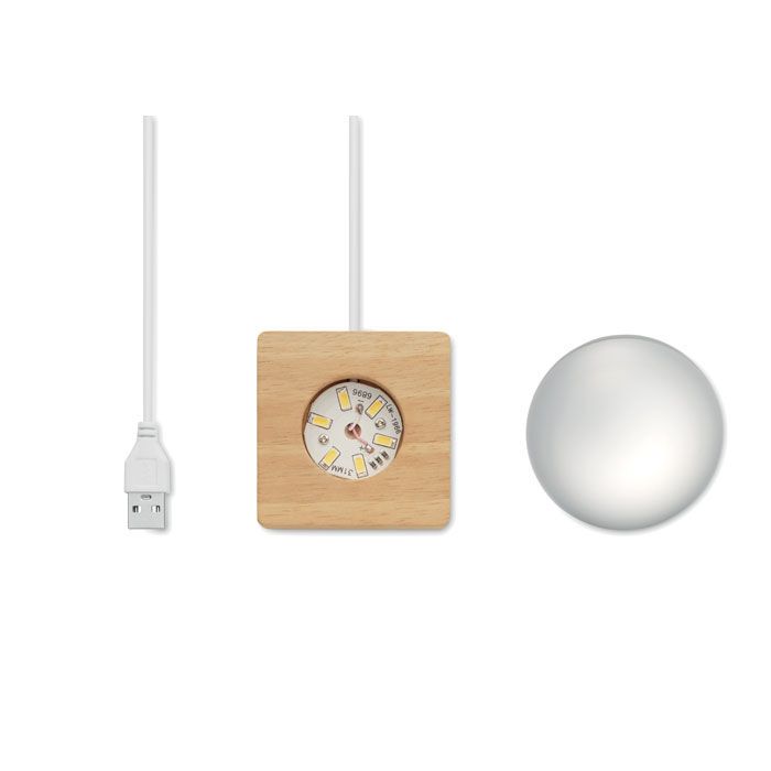 LED-Glaskugel LIGHT - holz-585