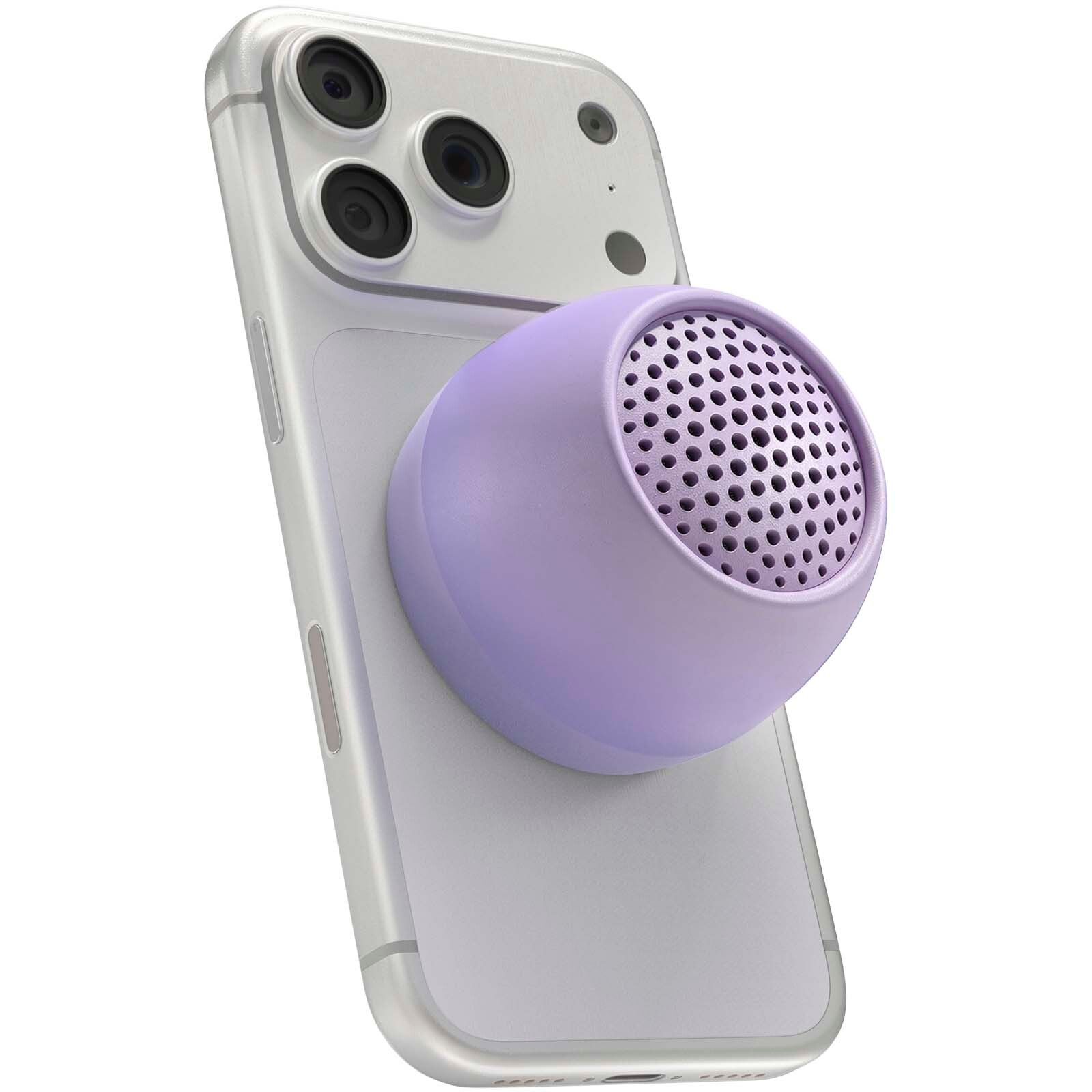 Boompods Zero Snap 5W magnetischer, wasserdichter, kabelloser Lautsprecher - hellviolett-442