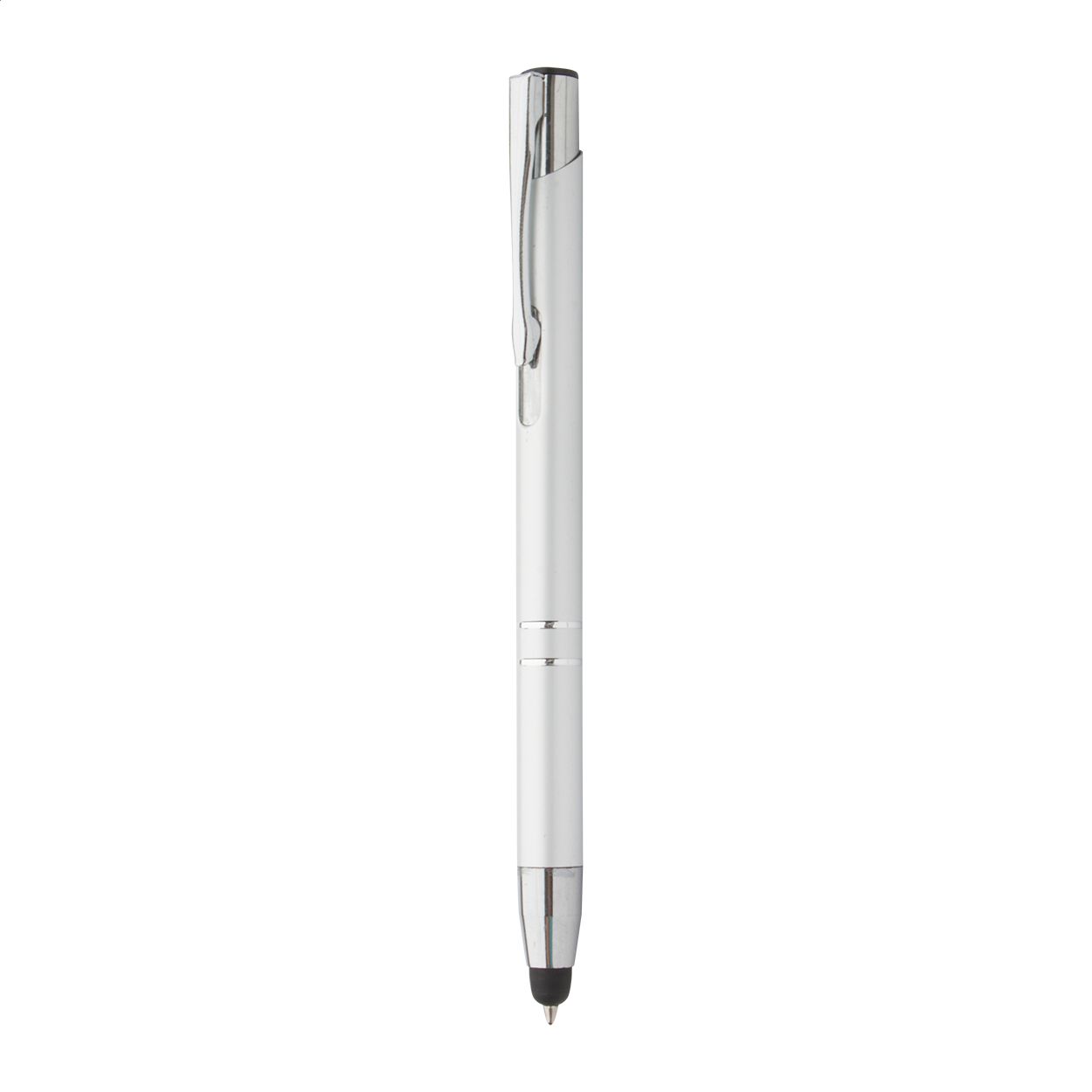 Touchpen mit Kugelschreiber Tunnel - silber-638