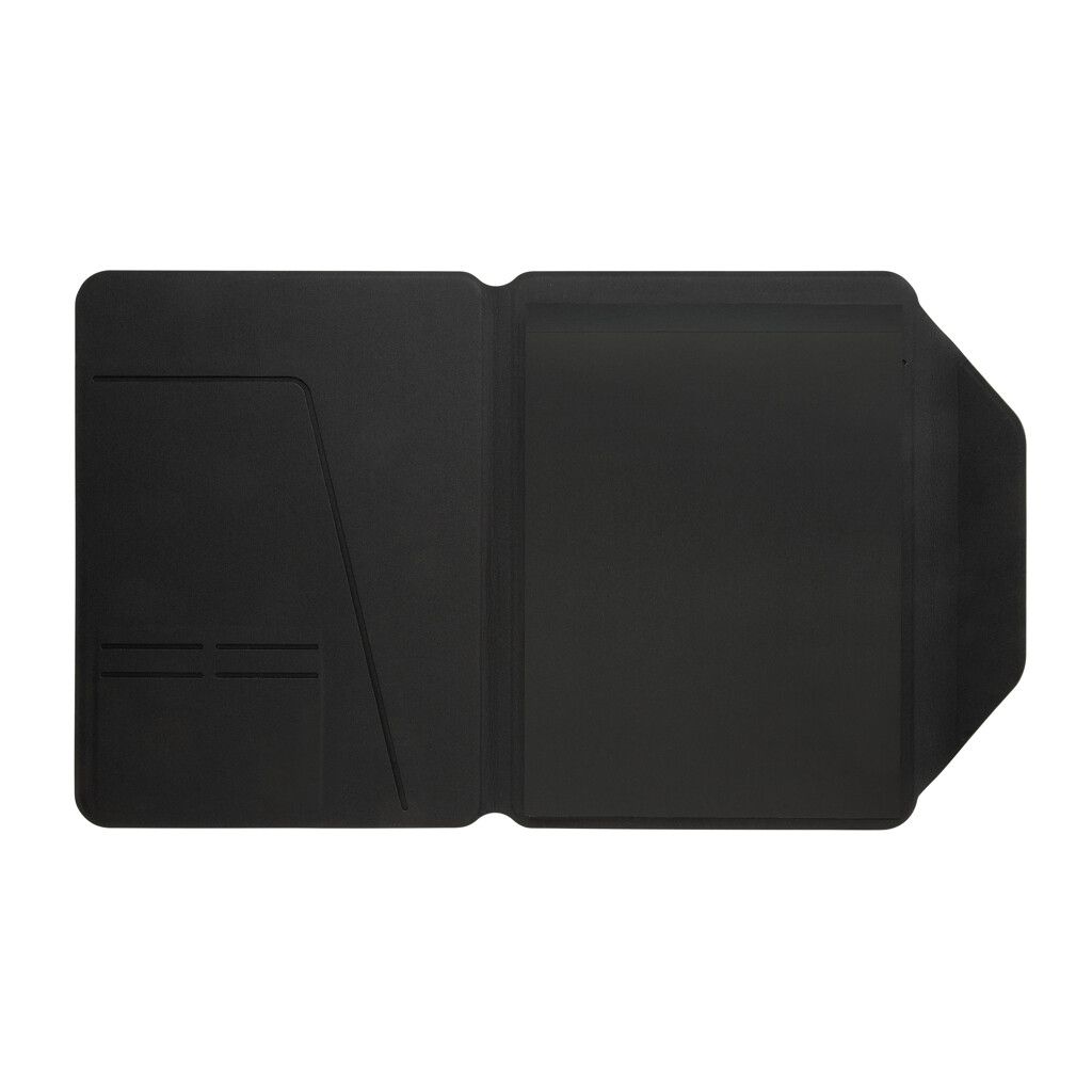 Teri AWARE™ A4 Portfolio aus RPET und Walnuss - schwarz-991
