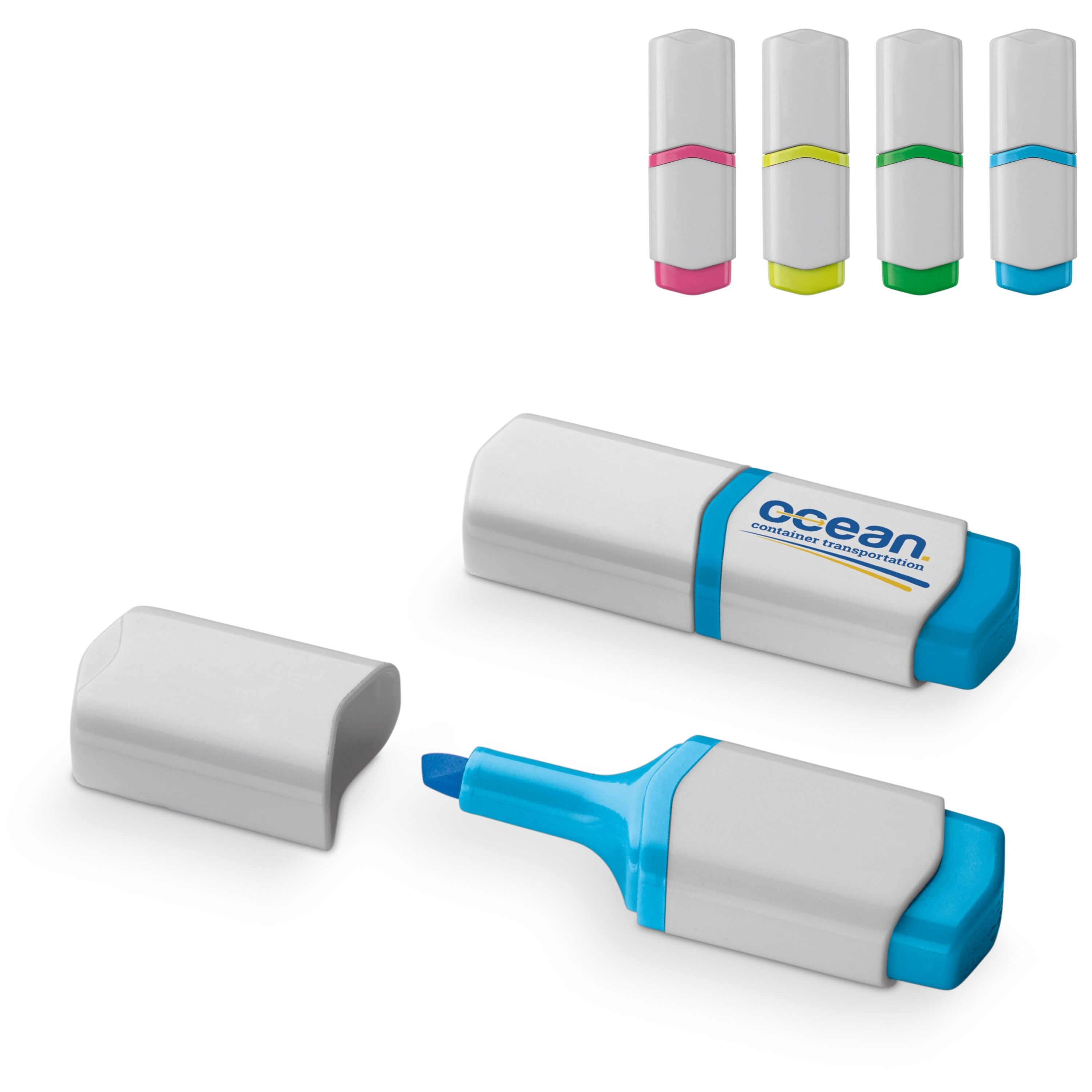 Textmarker Mini - weiss  -  blau-951