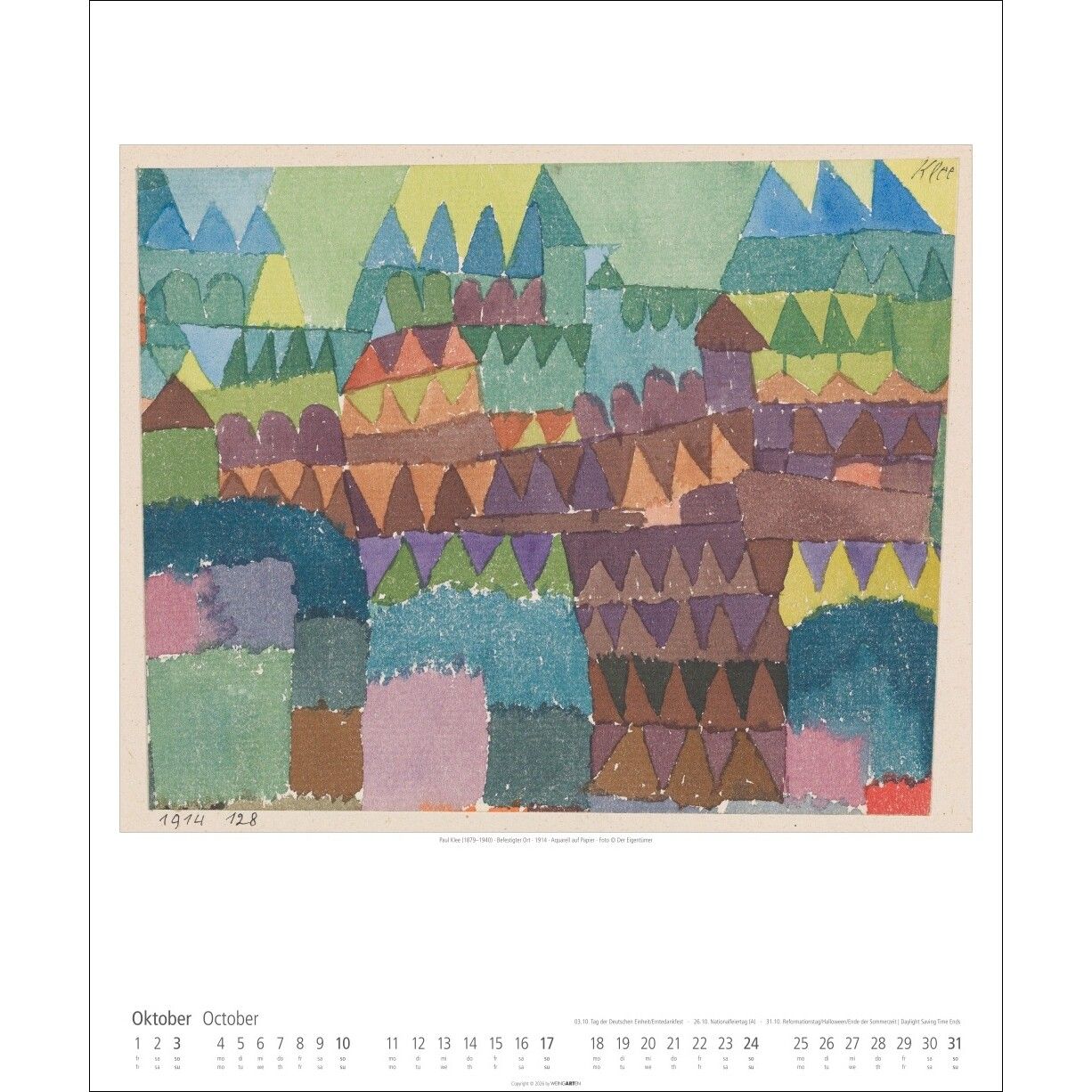 Paul Klee - Kunst & Kultur Kalender-88