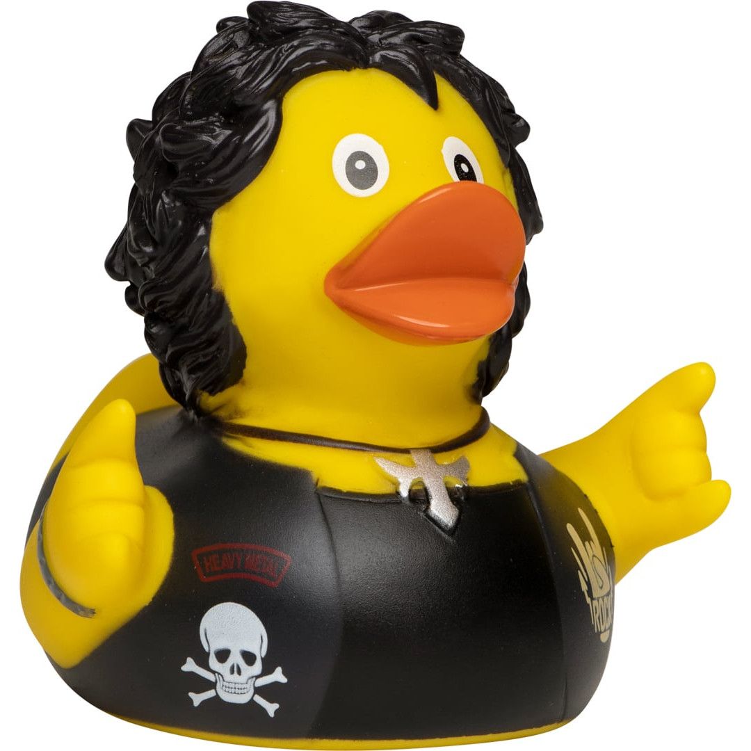 Quietsche-Ente Heavy Metal - bunt-205