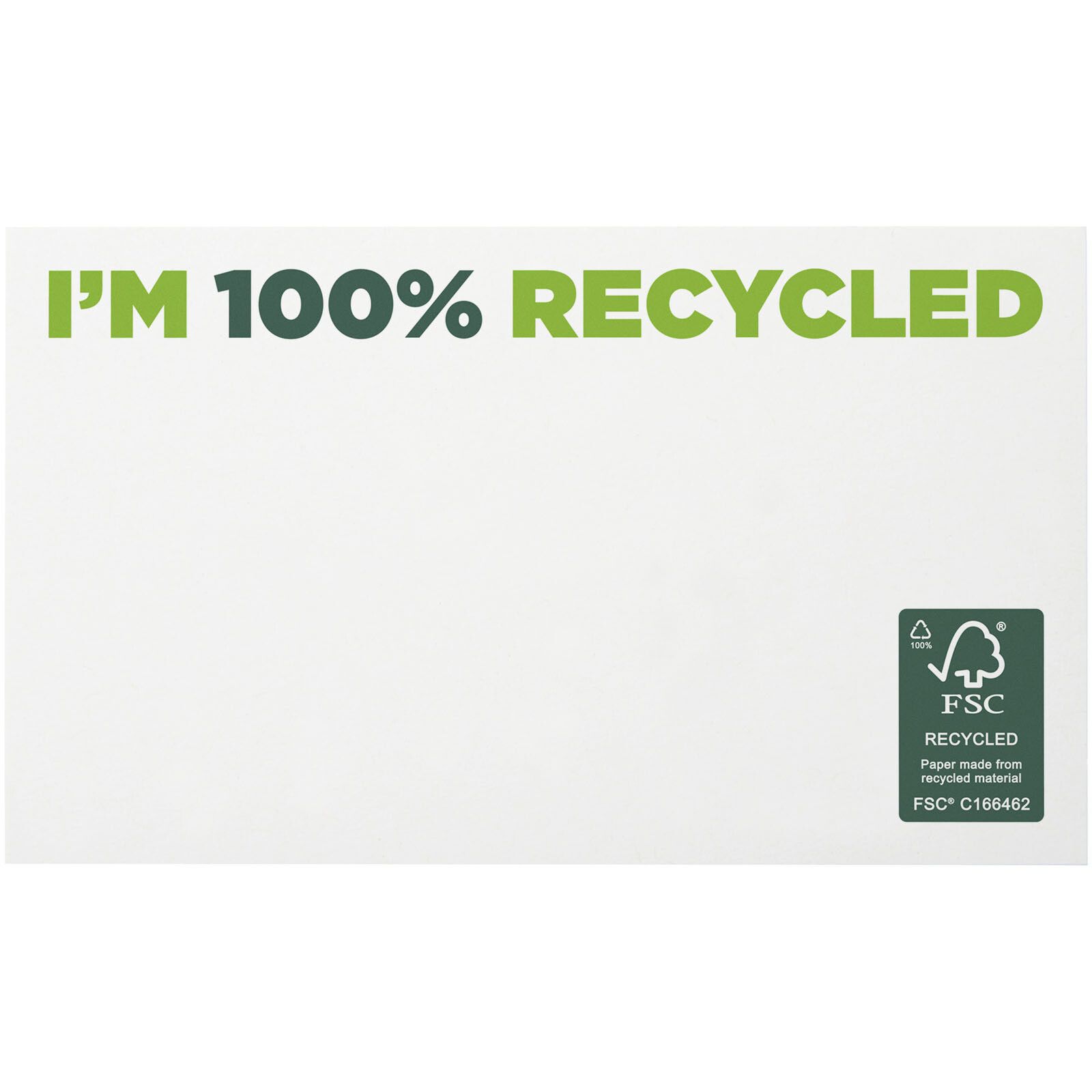 Sticky-Mate recycelte Haftnotizen 127 x 75 mm - weiss-119