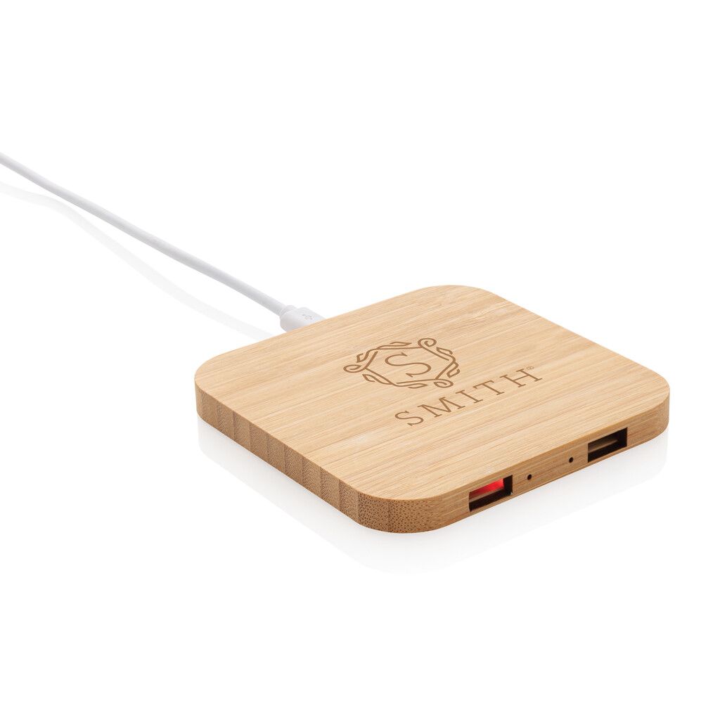5W-Wireless-Charger aus Bambus mit USB - braun-717