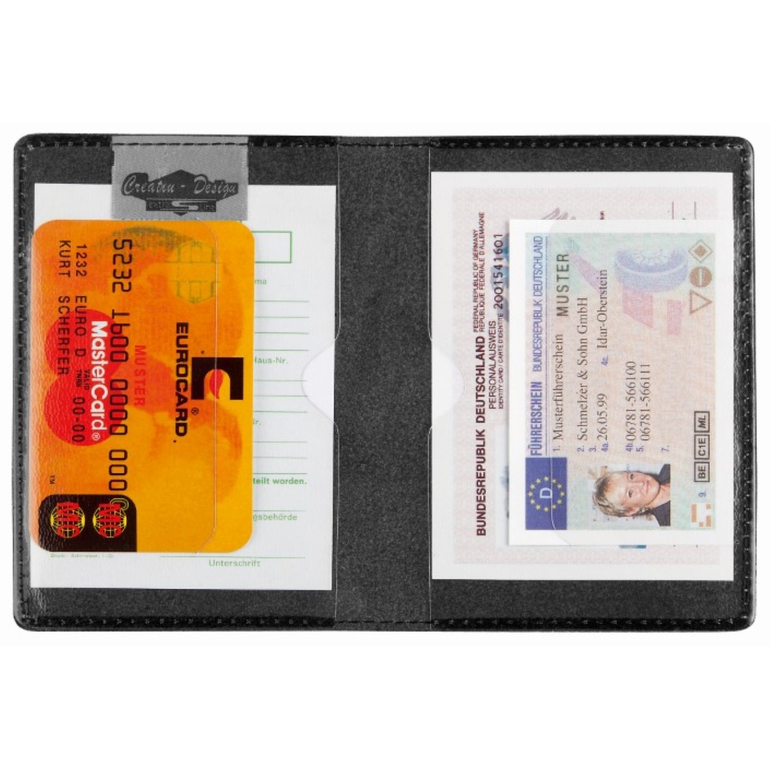 CreativDesign® Ausweistasche "170Select" - schwarz-616