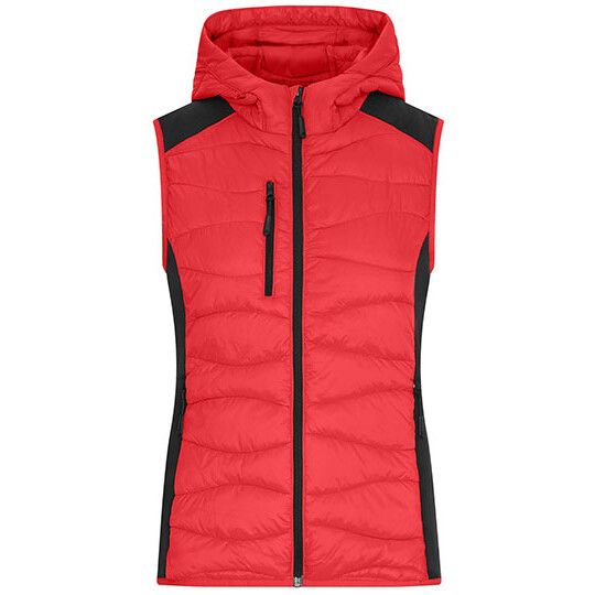 Ladies´ Hybrid Vest - red - black-63