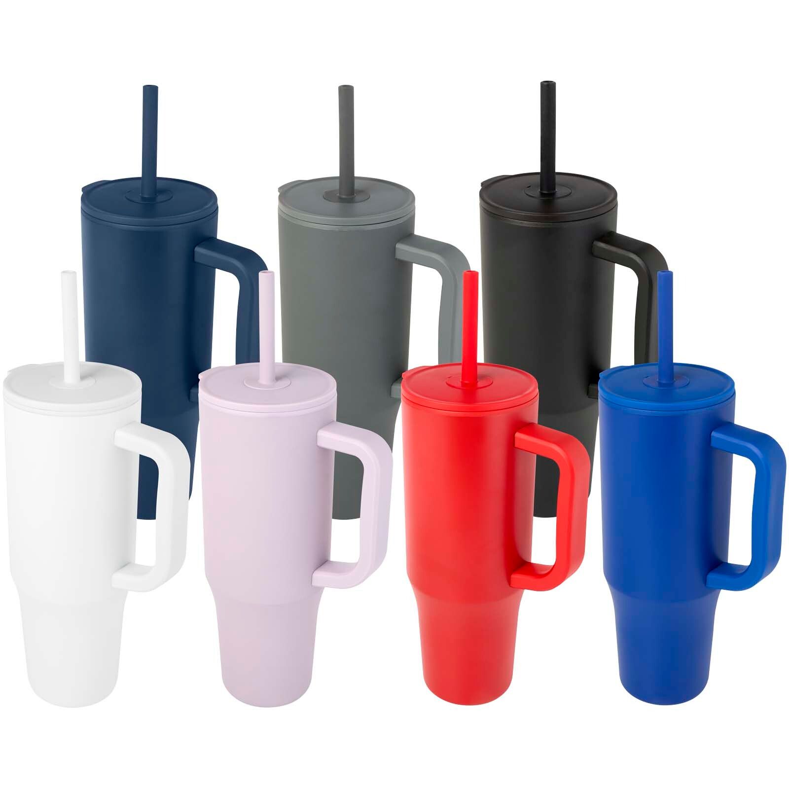 Brady 900 ml RCS-zertifizierter Isolierbecher mit Silikon Trinkhalm - royalblau-47