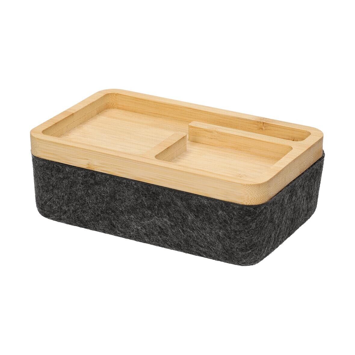 Filz-Aufbewahrungsbox Reva - grau-936
