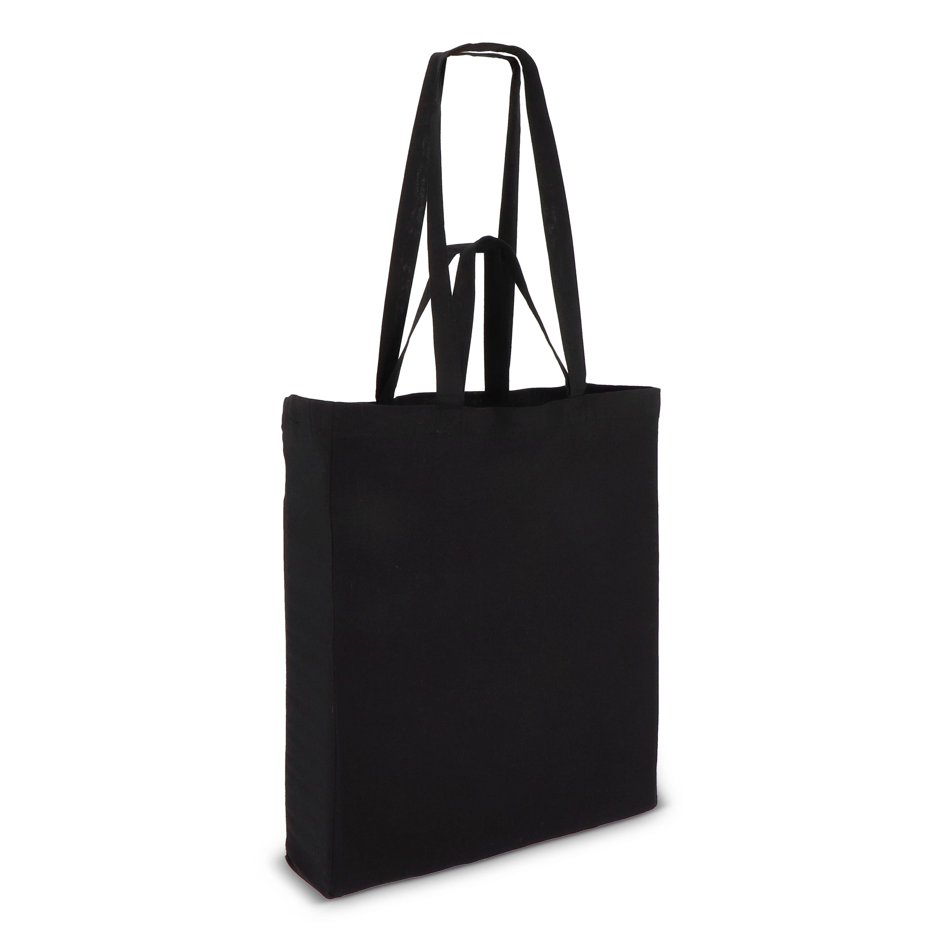 Tragetasche aus Baumwolle OEKO-TEX® 38 x 10 x 42cm 140g/m² - schwarz-172