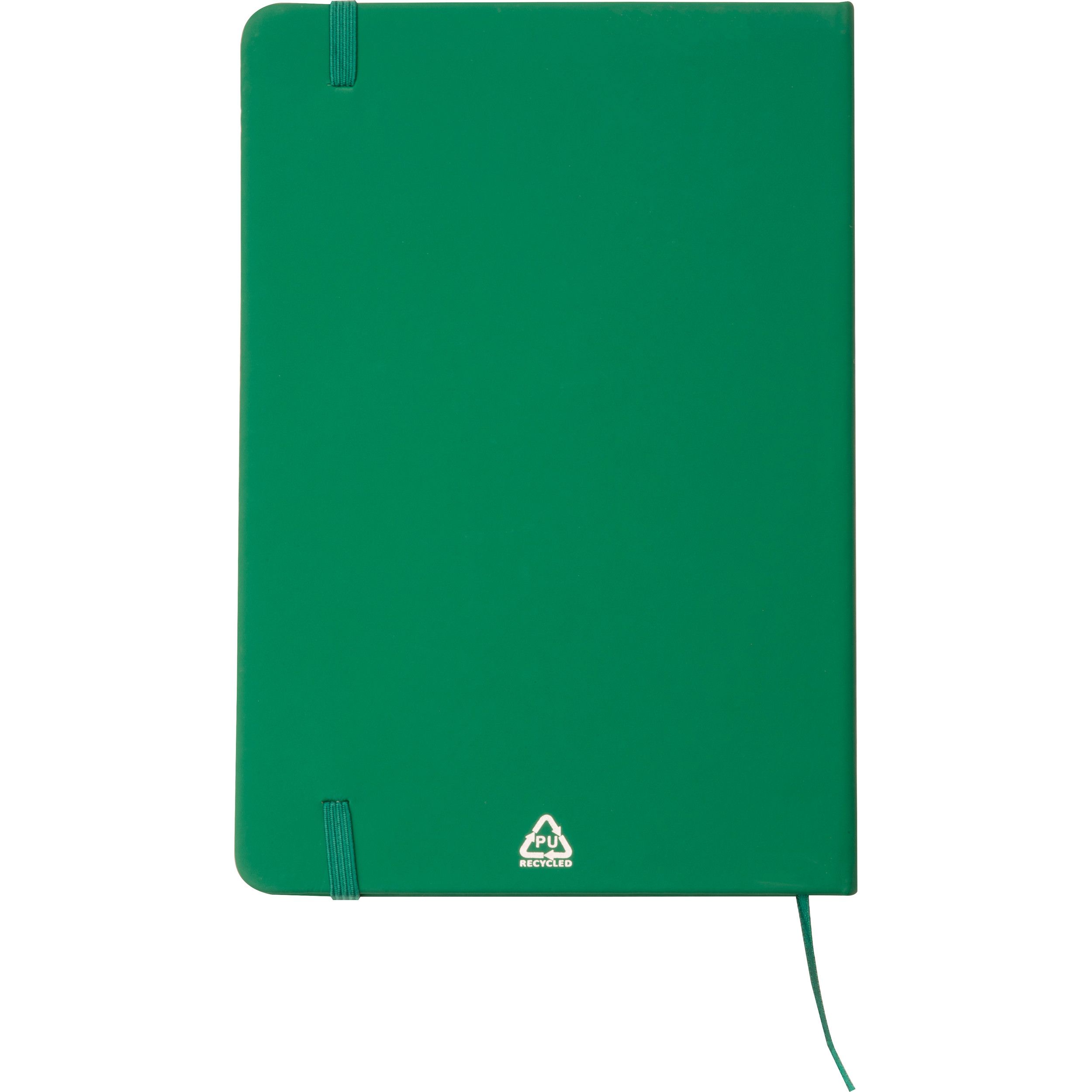 A5 Notizbuch aus Recyclingpapier  - grün-729
