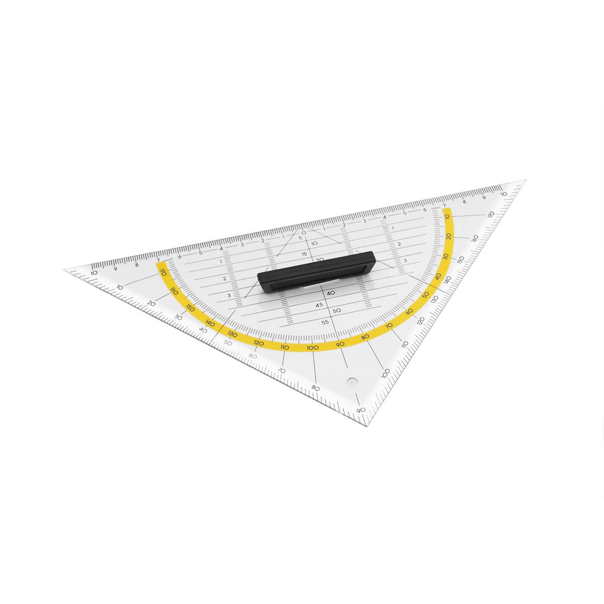 Geodreieck BIG - transparent - gelb-303