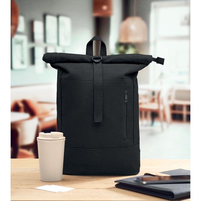 15" Rolltop-Laptop-Rucksack KOPER ROLL - schwarz-395