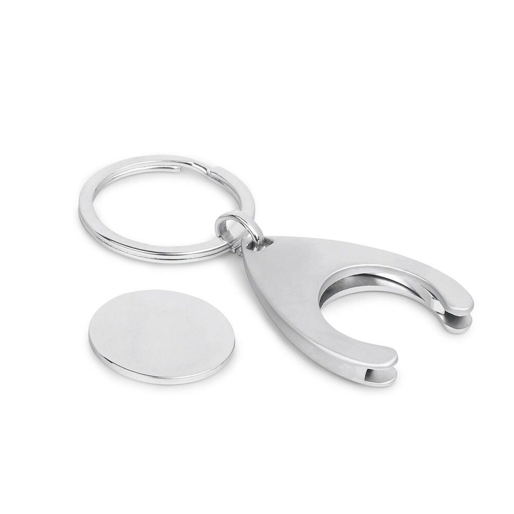 PORTHOS Schlüsselanhänger aus Metall - satinsilber-306