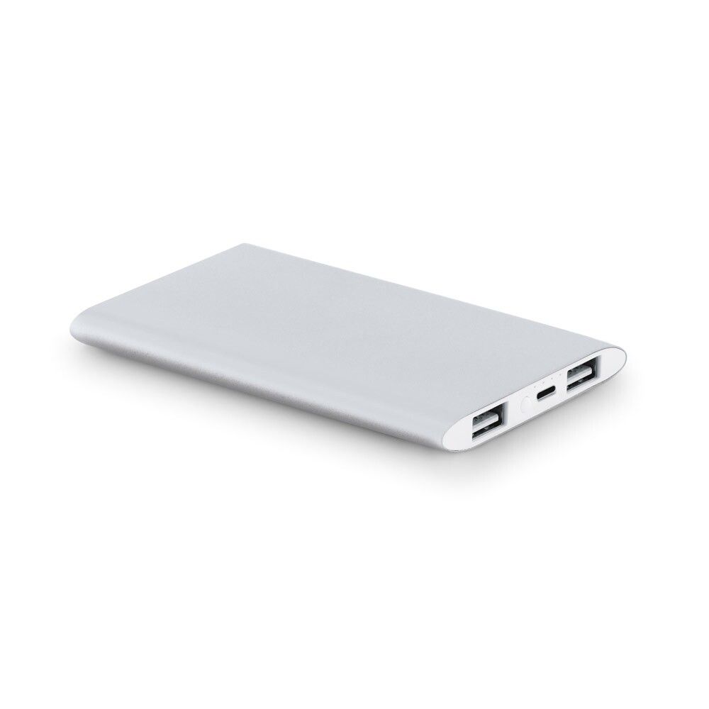 NOBEL Powerbank 7'200 mAh aus Recyceltes Aluminium (100 % rAL) - satinsilber-605