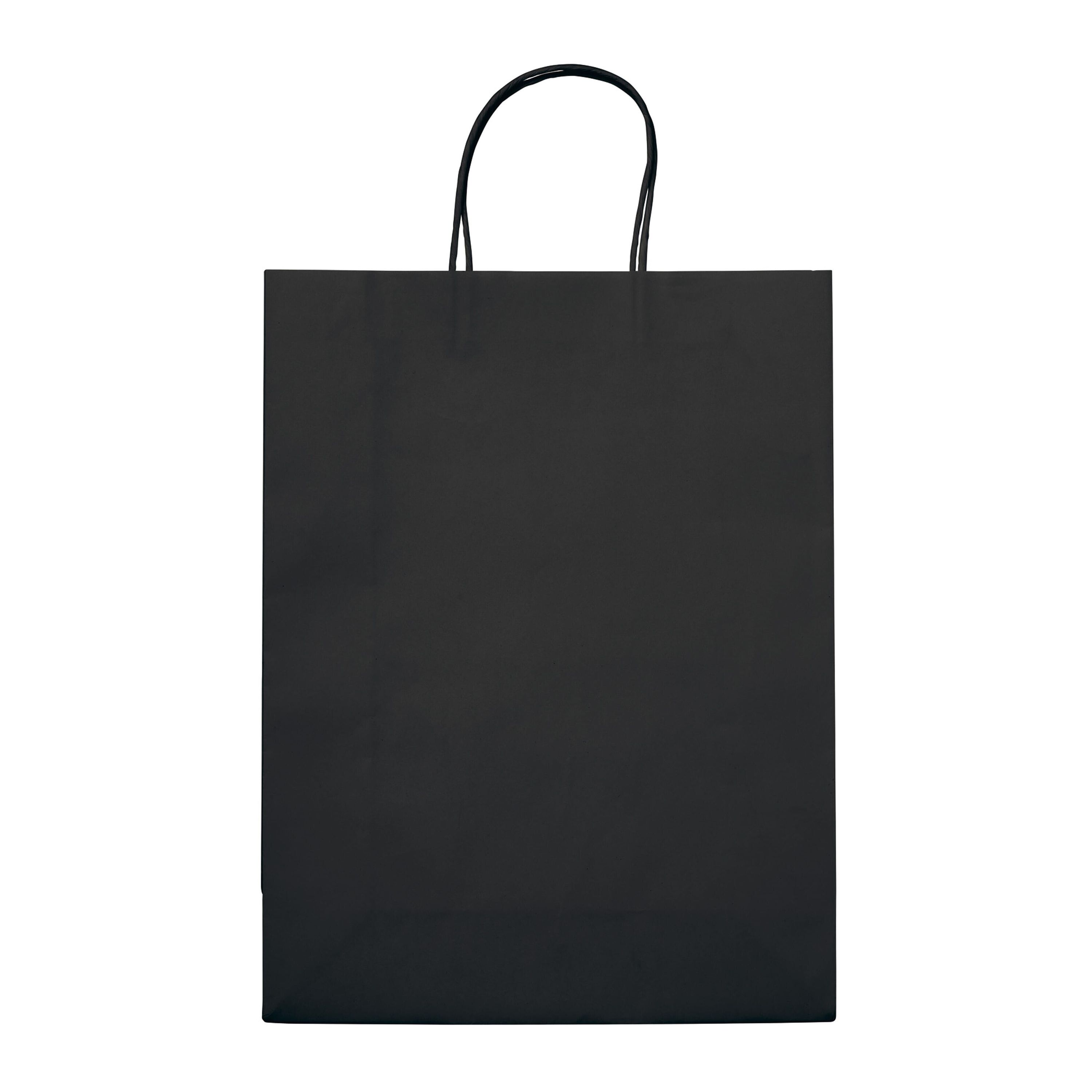Große Papiertasche im Eco Look 120g/m² - schwarz-792