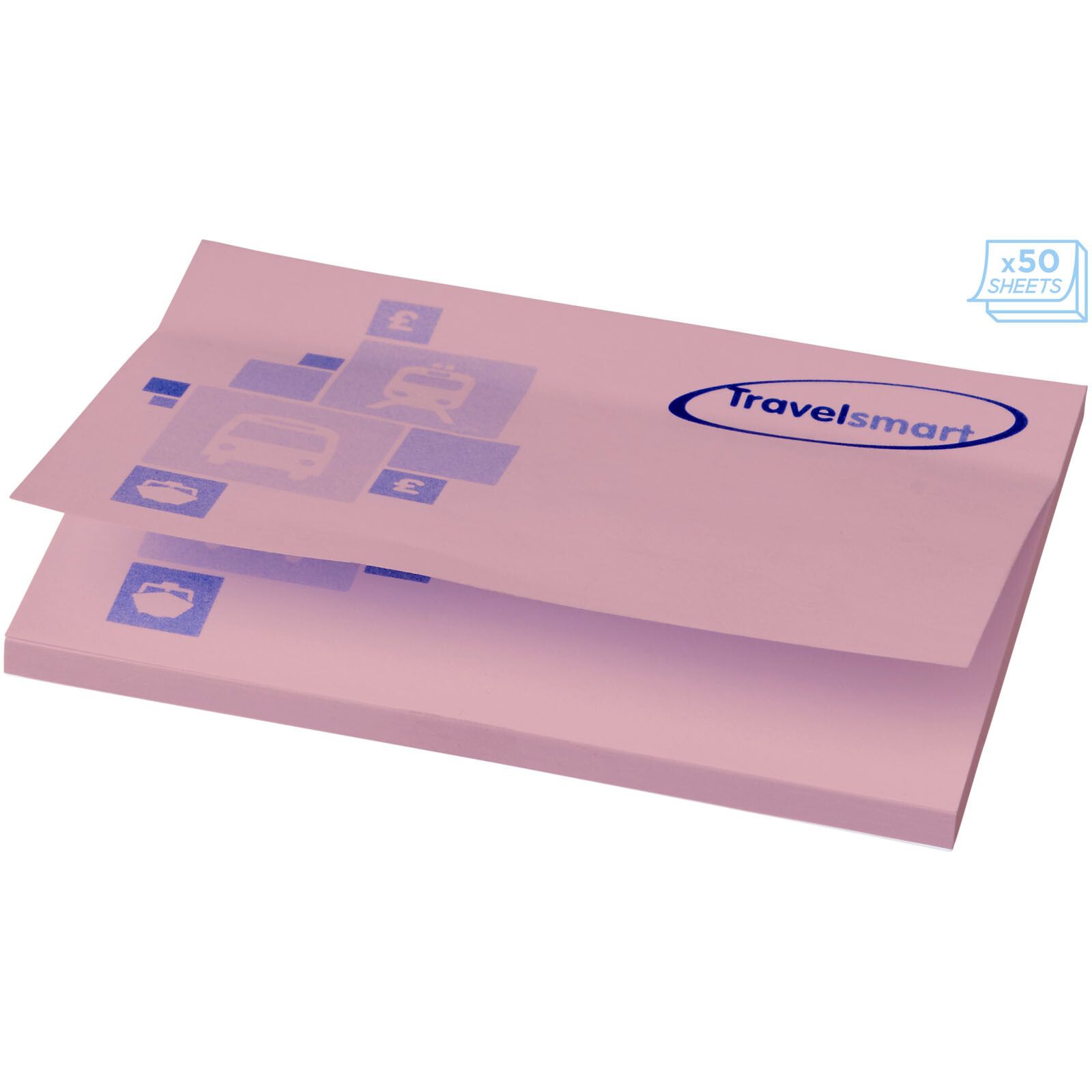 Sticky-Mate Haftnotizen 100 x 75 mm - hellrosa-518