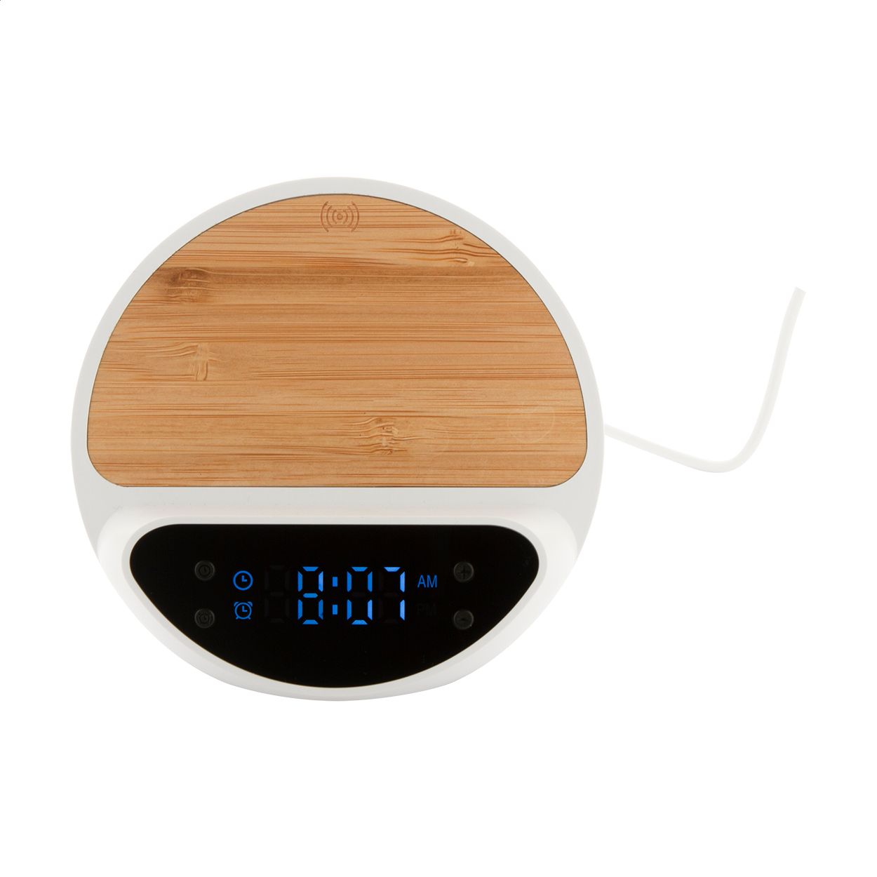 Wecker mit Wireless-Charger Rabolarm - weiß-966