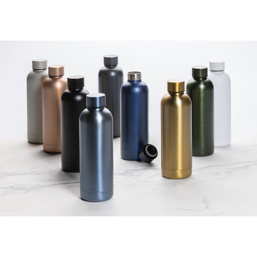 Impact Vakuumflasche aus RCS recyceltem Stainless-Steel - braun-41