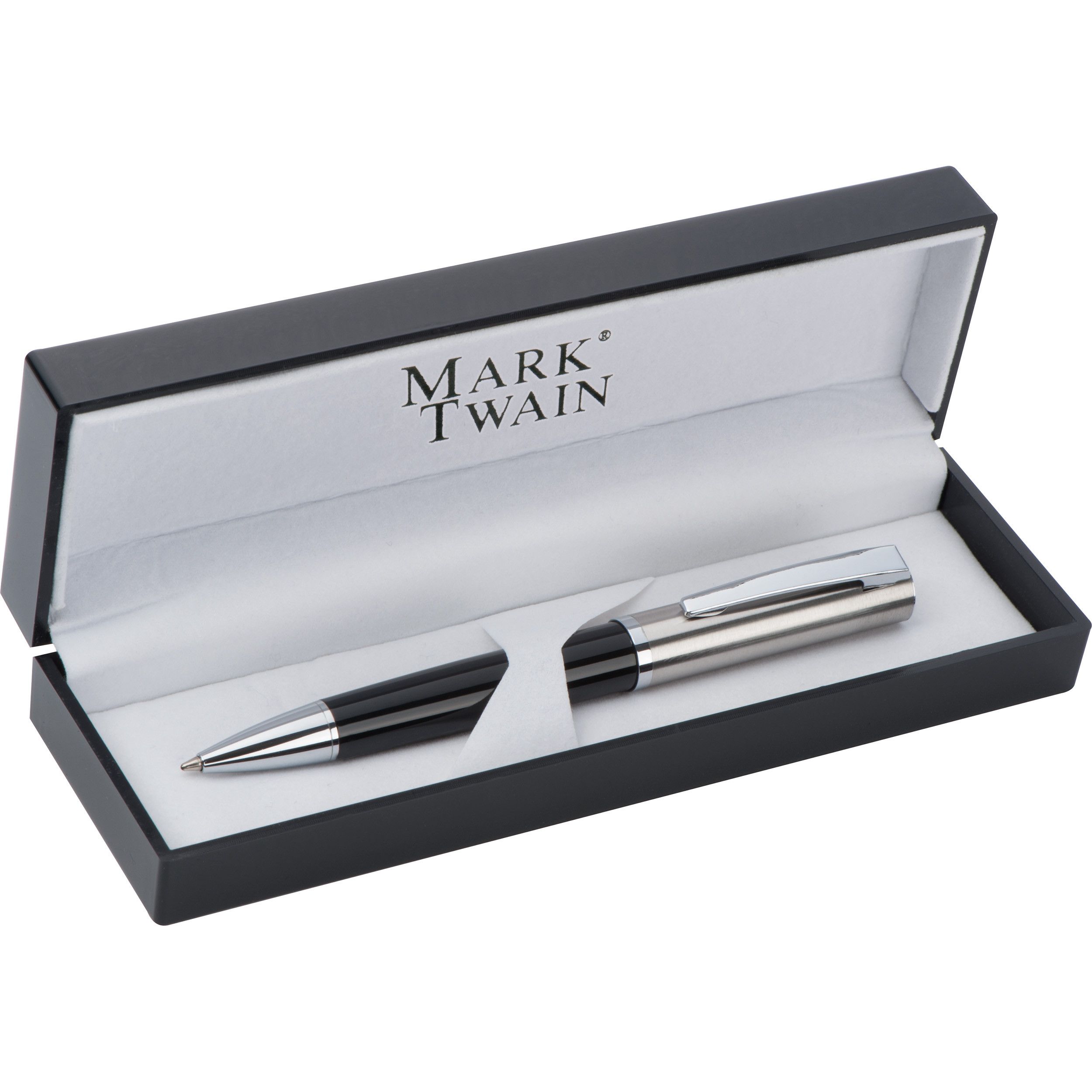 Mark Twain Kugelschreiber in Geschenkbox  - schwarz-132