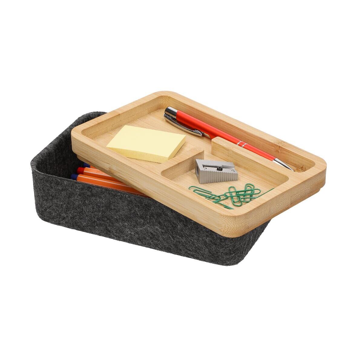 Filz-Aufbewahrungsbox Reva - grau-196
