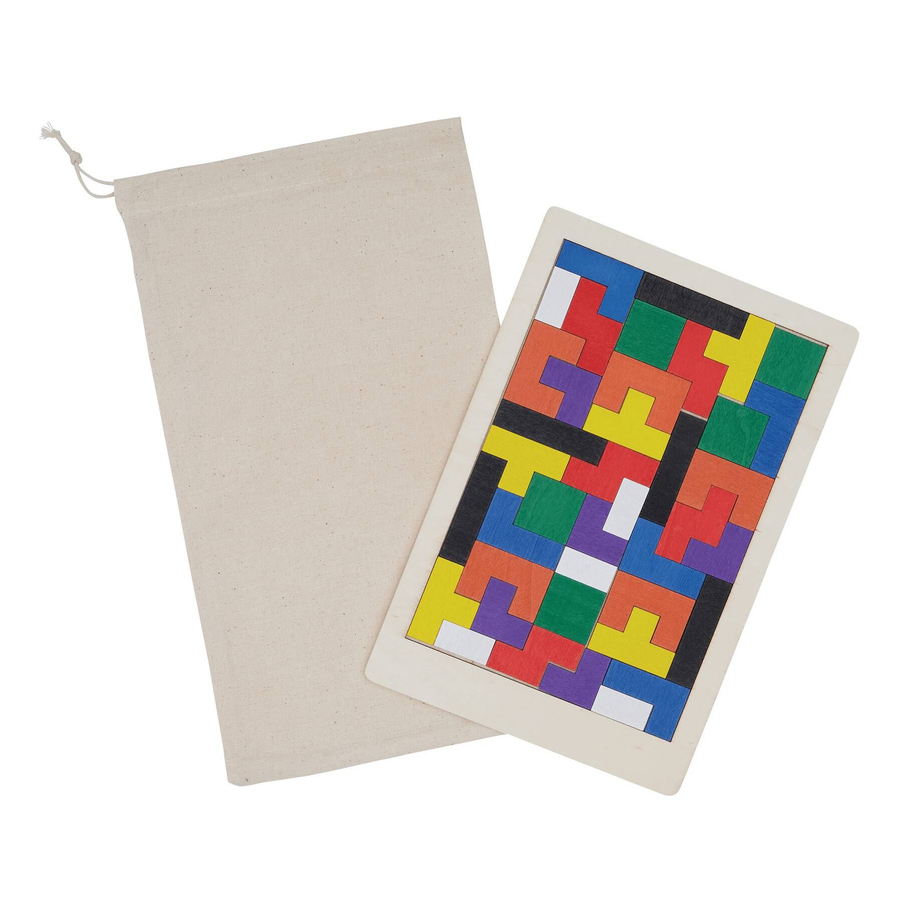 Holz-Puzzle BRAIN TWISTER - bunt-235
