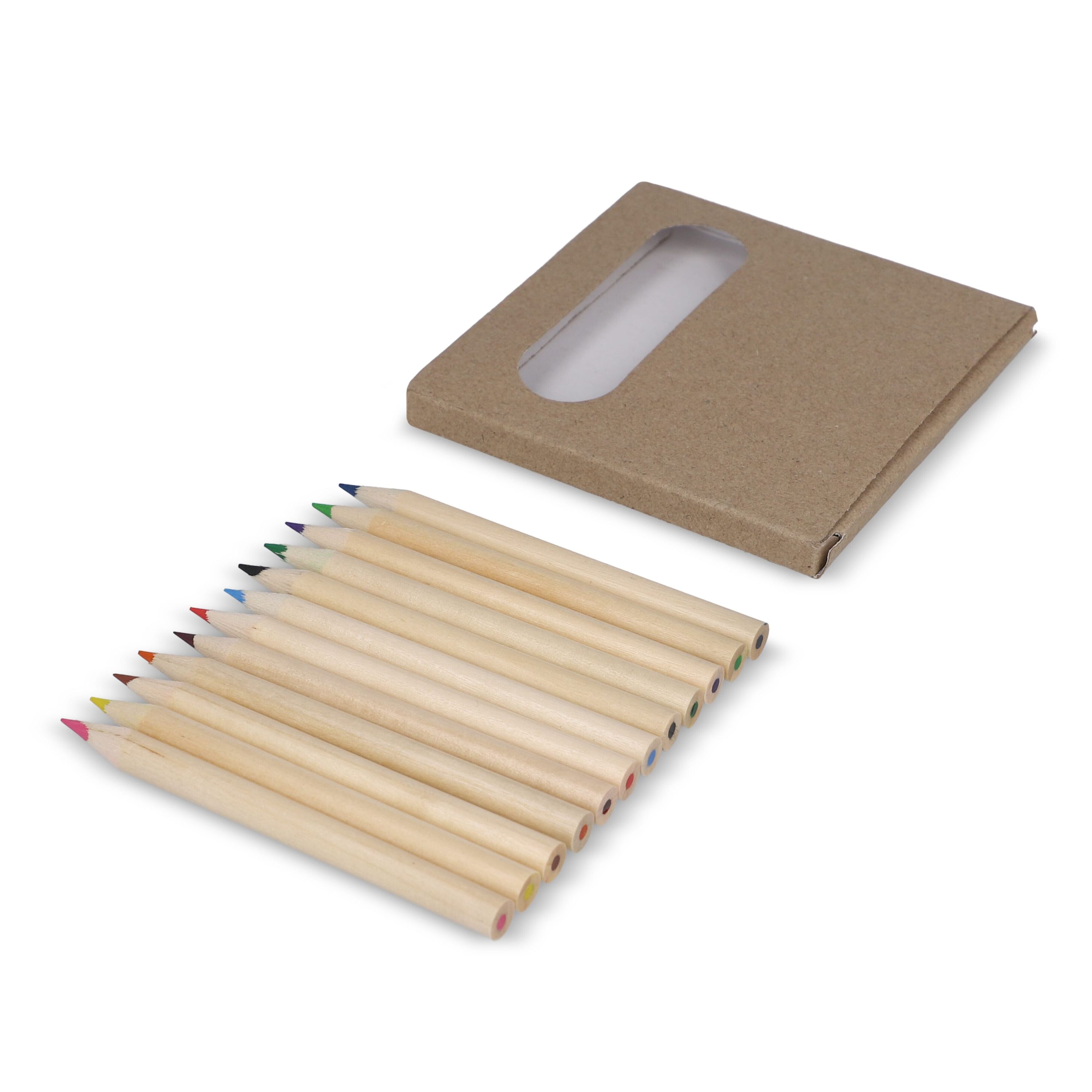 12 Buntstifte in Kraftbox - natur-509