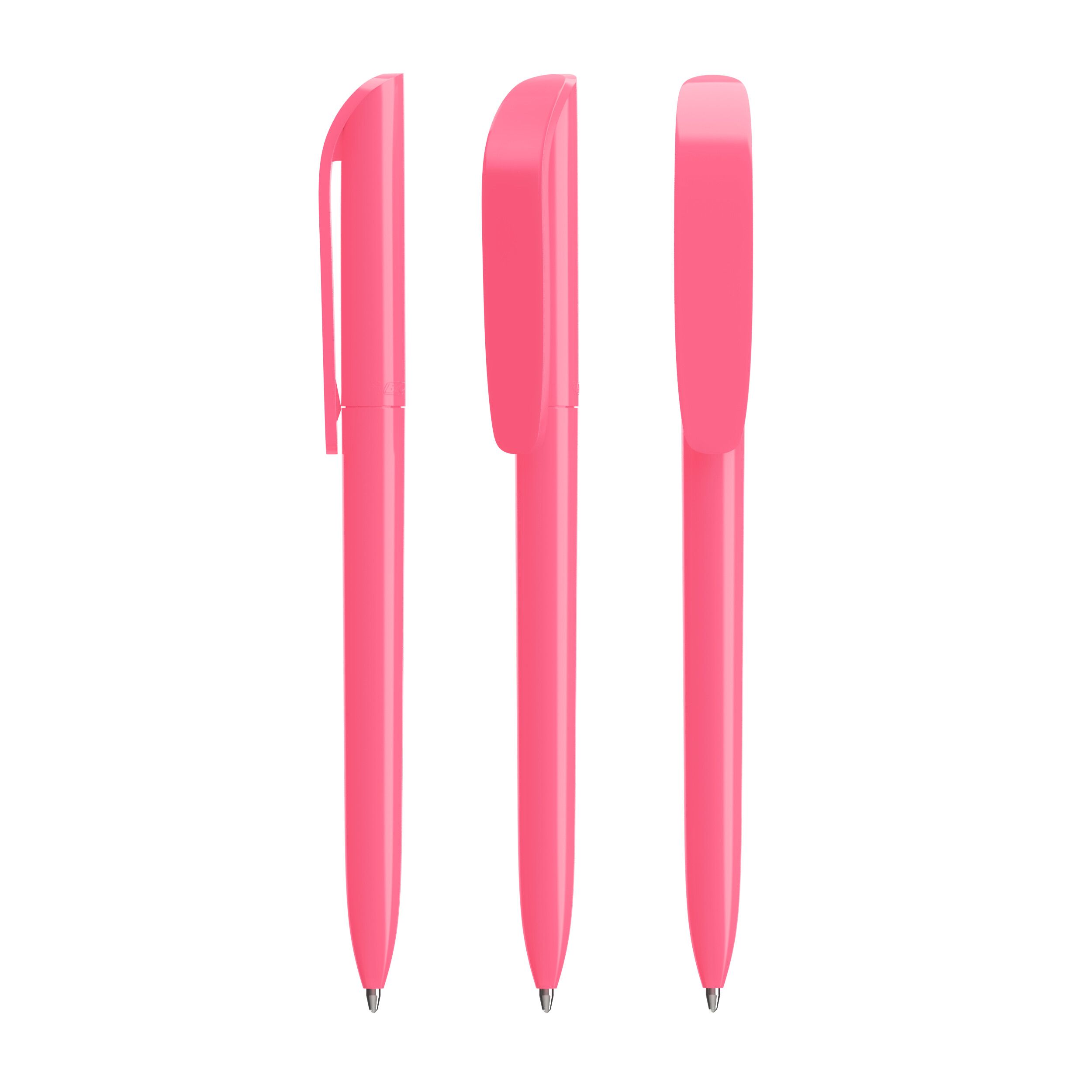 BIC® Super Clip Kugelschreiber, Mine schwarz - rosa-946