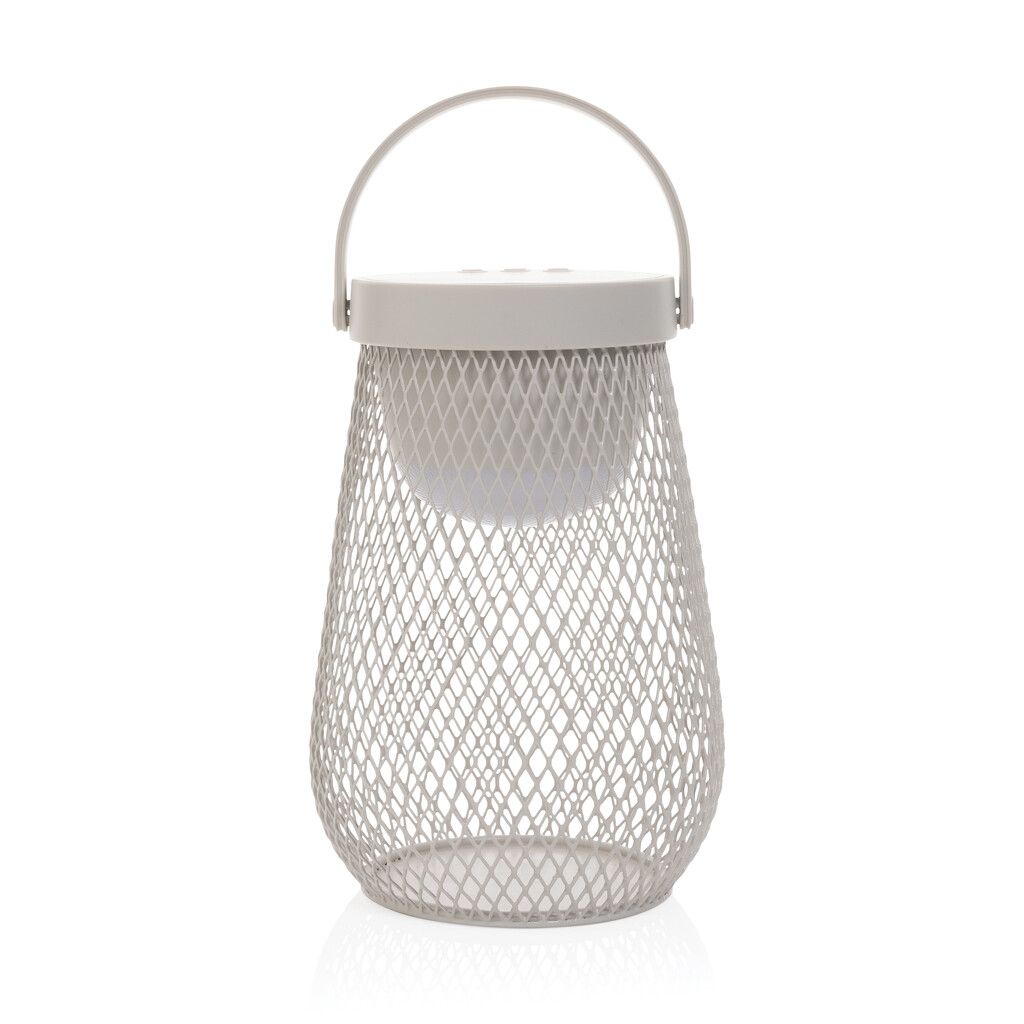 Aurora USB-Tischlampe aus RCS recyceltem ABS - grau-377