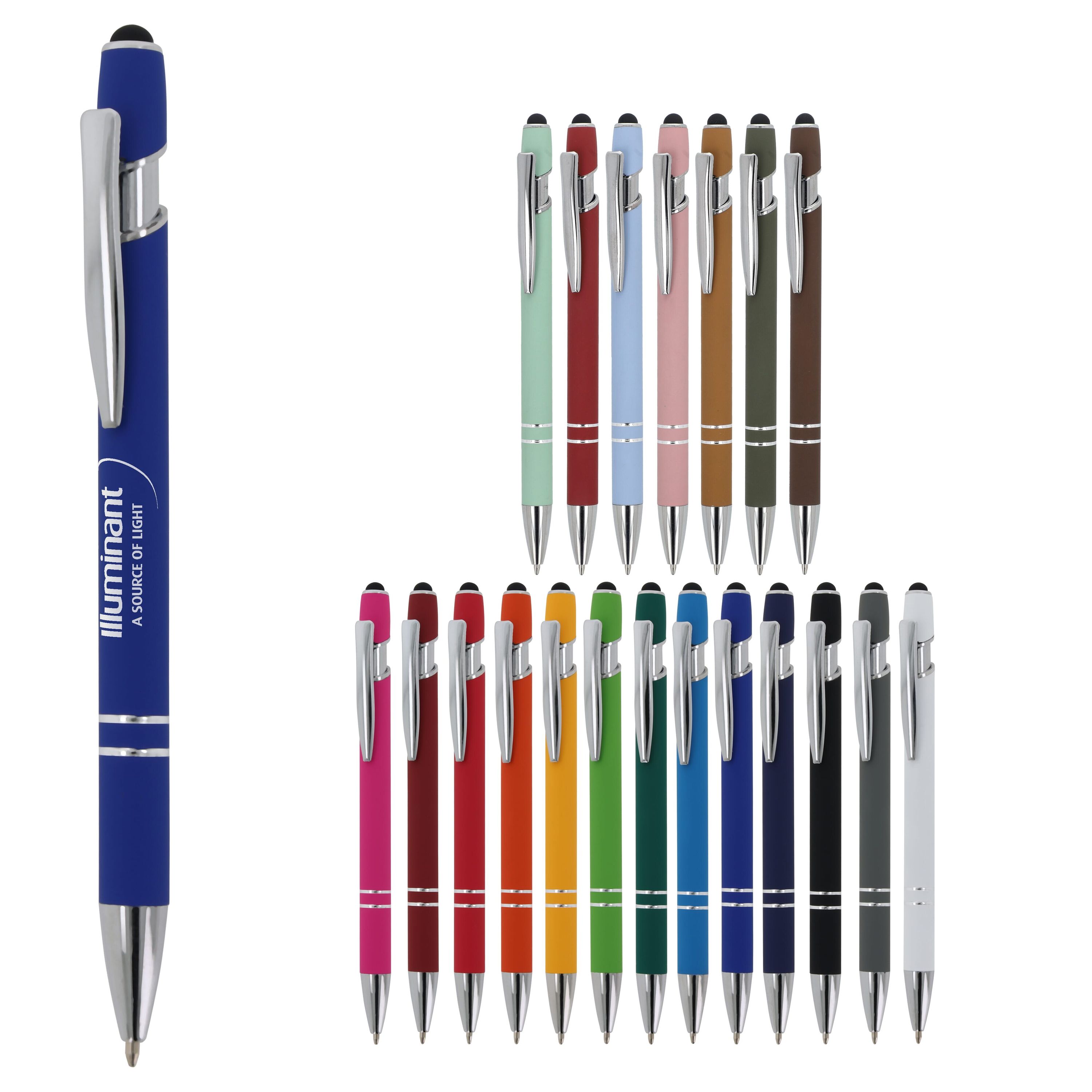 Kugelschreiber Paris Metall Soft Touch - dunkelblau-571