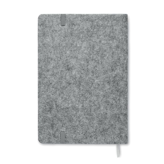 DIN A5 Notizbuch RPET-Filz CORKBOOK - grau-540